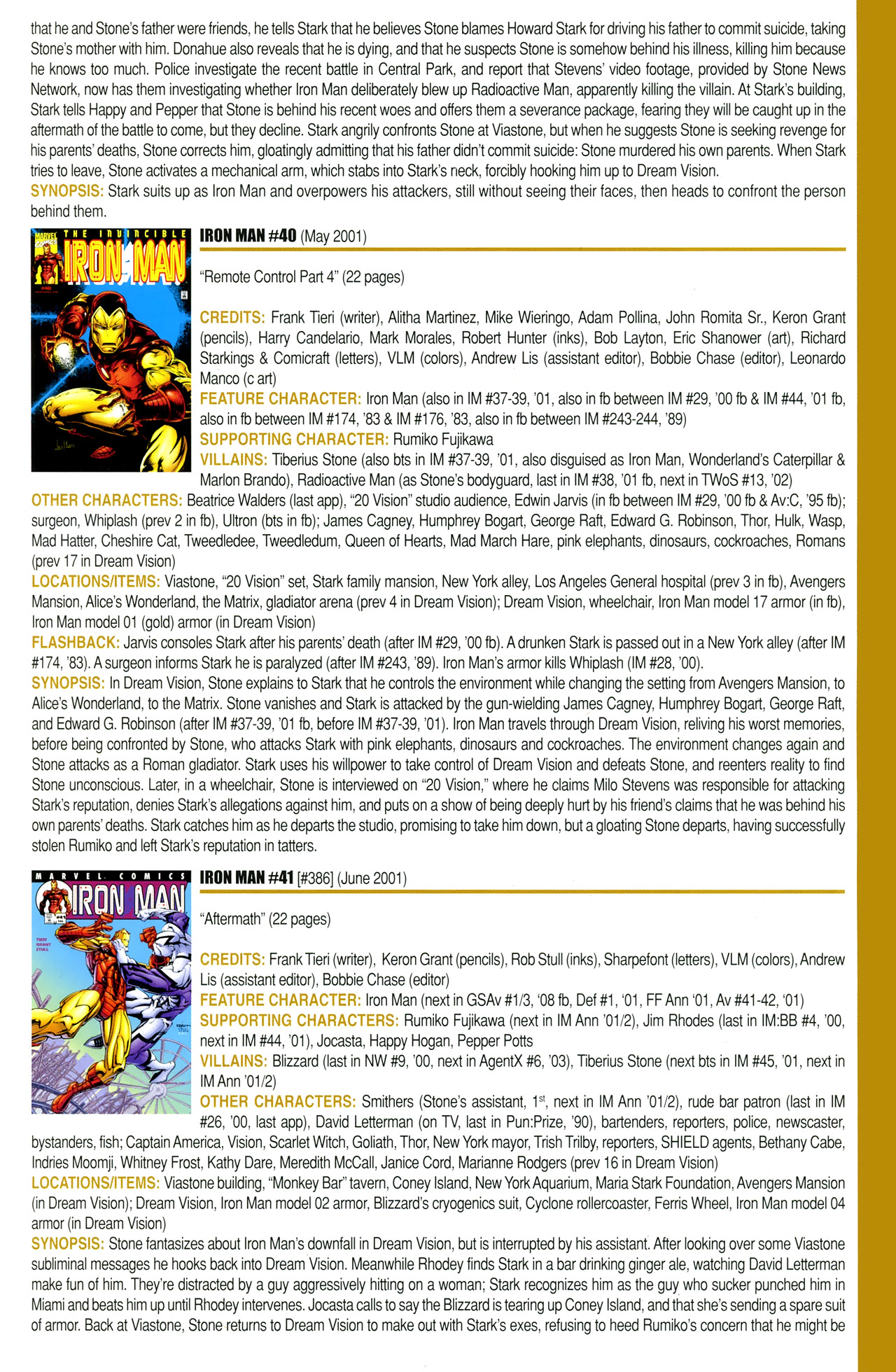 Read online Official Index to the Marvel Universe comic -  Issue #11 - 27