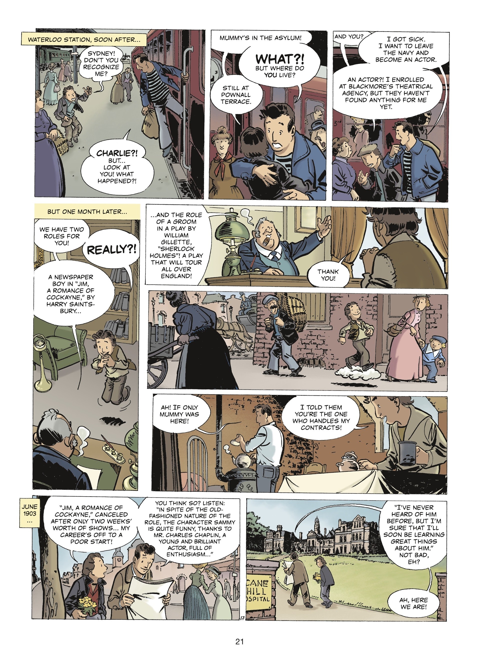 Read online The Stars of History: Charlie Chaplin comic -  Issue # TPB - 19
