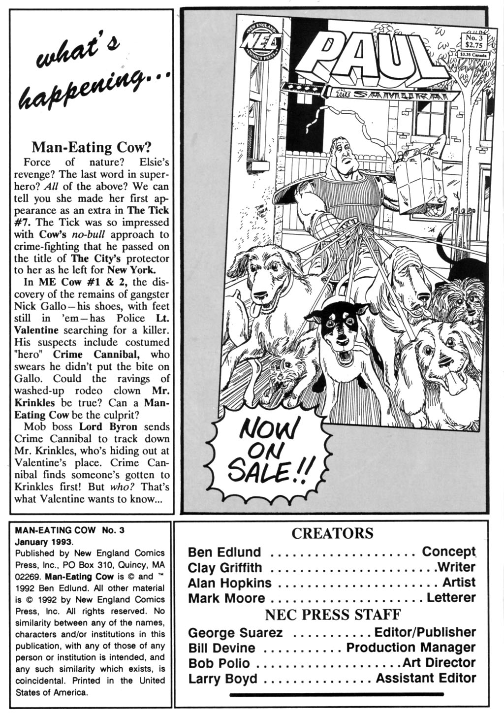 Read online Man-Eating Cow comic -  Issue #3 - 2