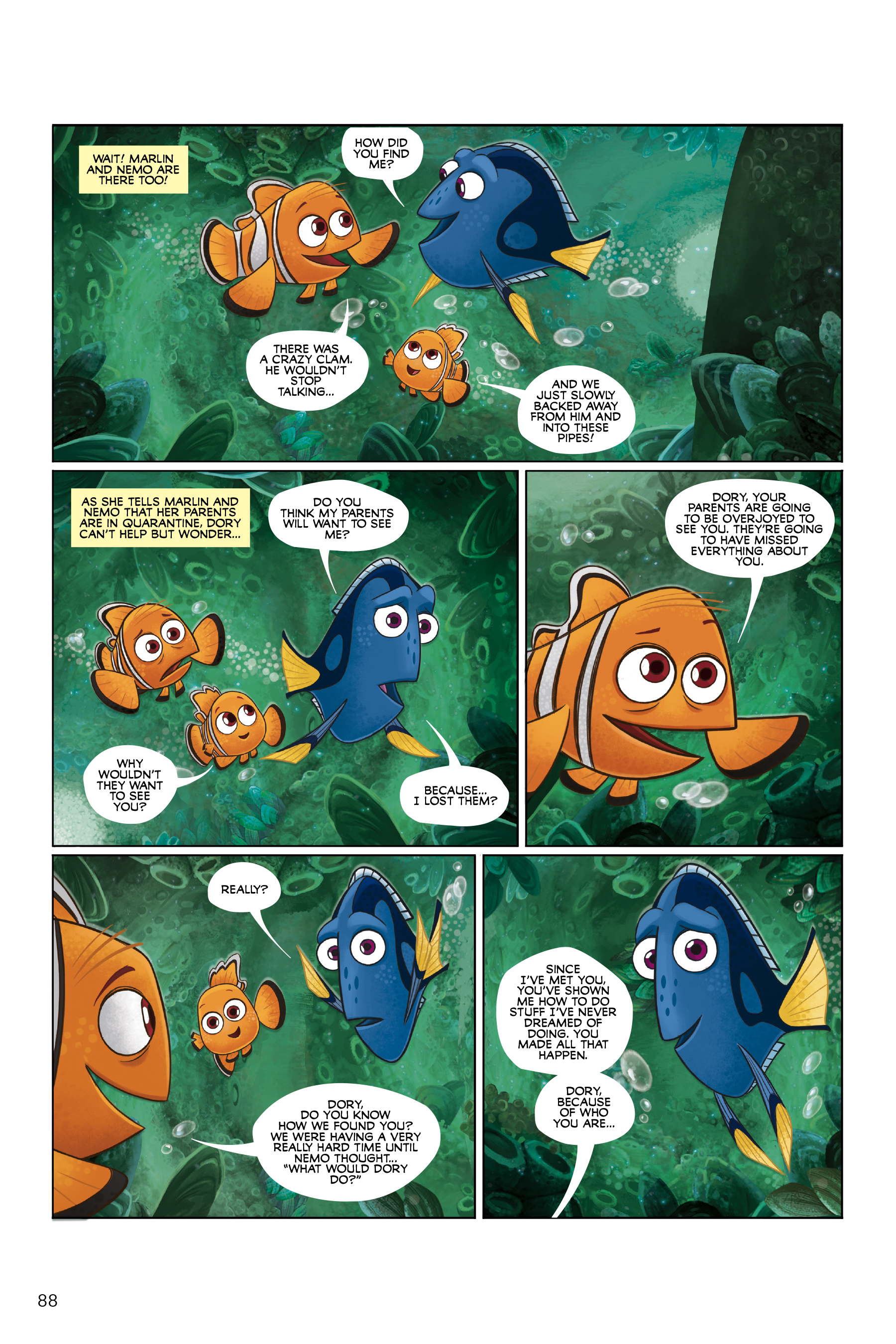 Read online Disney/PIXAR Finding Nemo and Finding Dory: The Story of the Movies in Comics comic -  Issue # TPB - 88