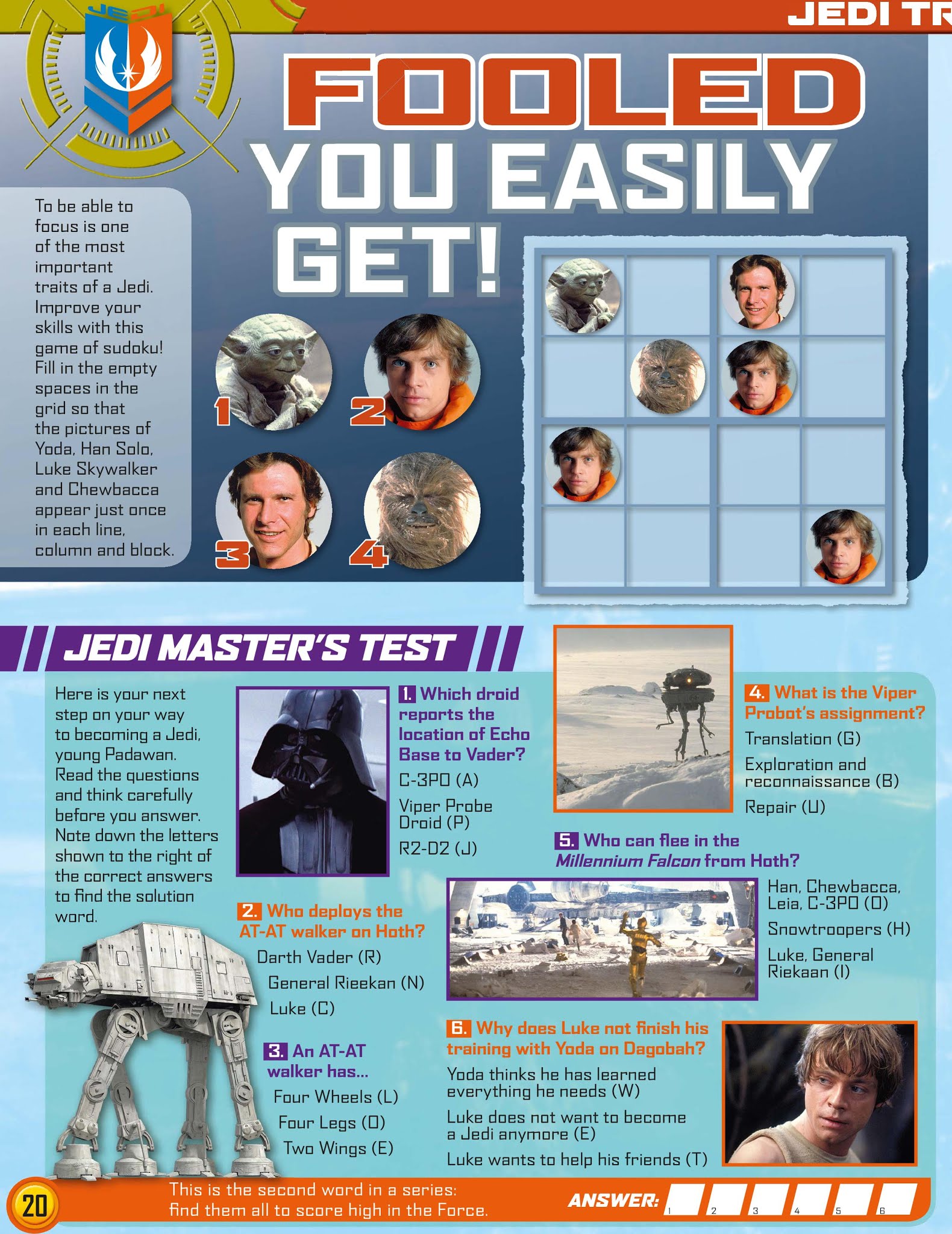 Read online Star Wars Jedi Master Magazine comic -  Issue #5 - 20