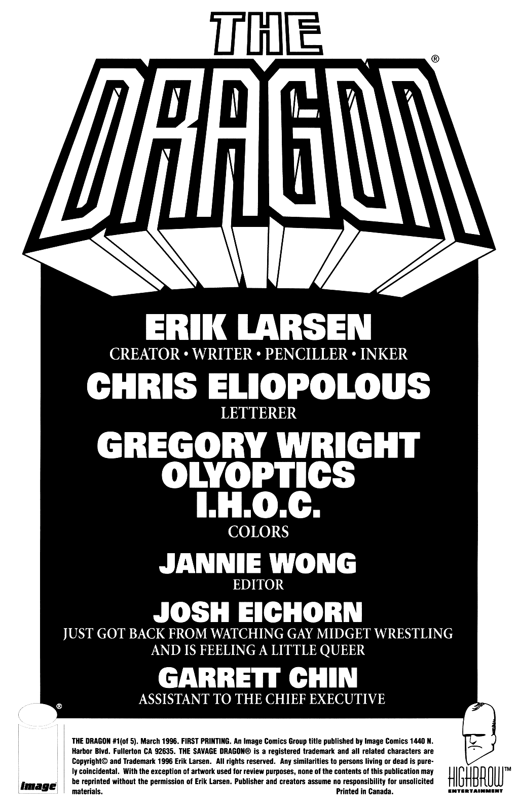 Read online The Dragon comic -  Issue #1 - 2