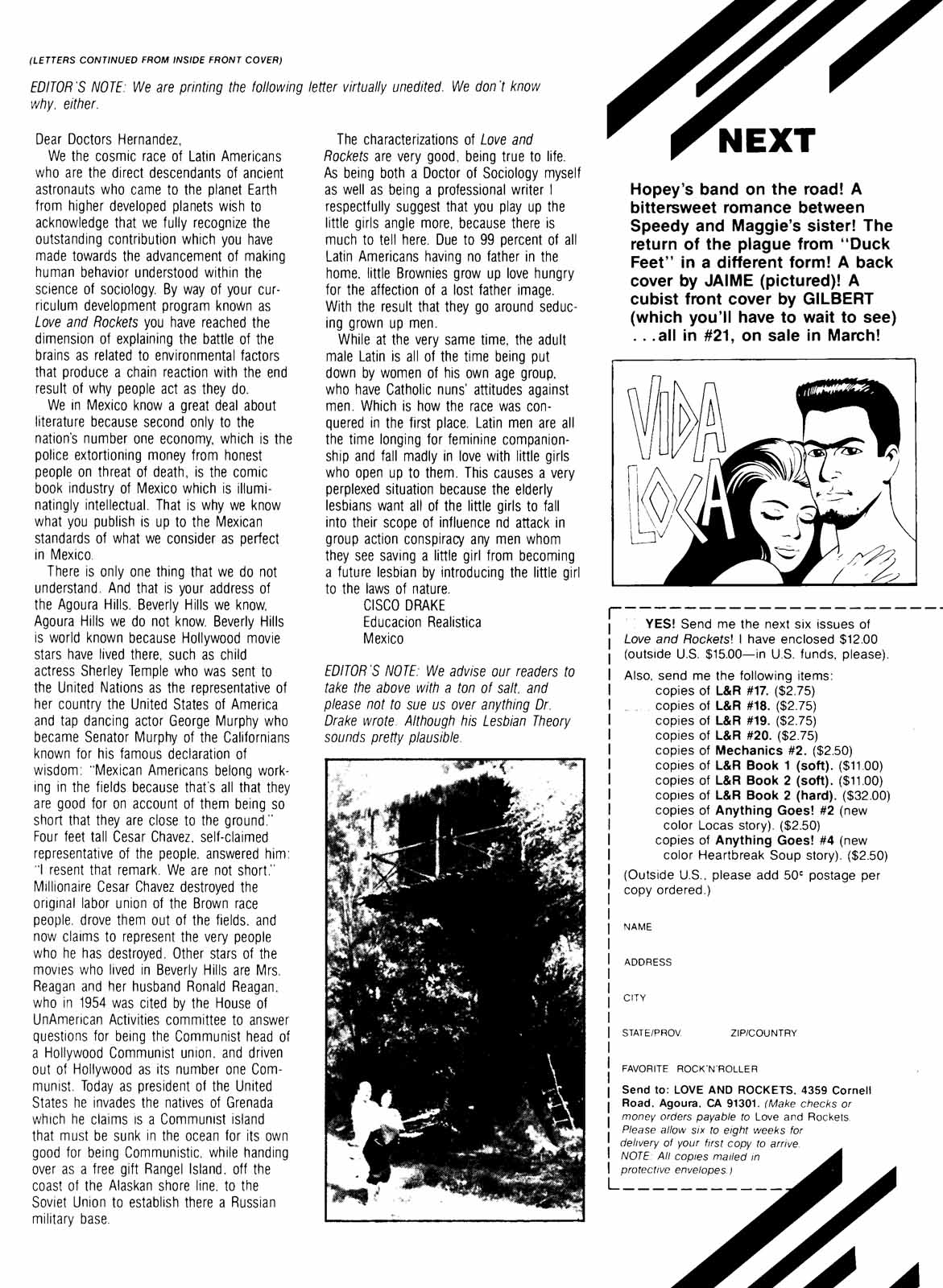 Read online Love and Rockets (1982) comic -  Issue #20 - 36