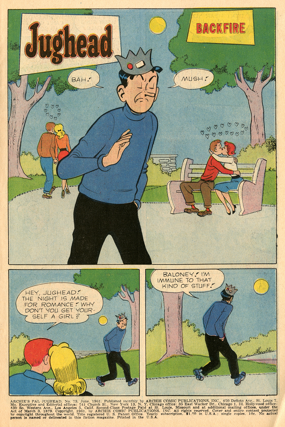 Read online Archie's Pal Jughead comic -  Issue #73 - 3