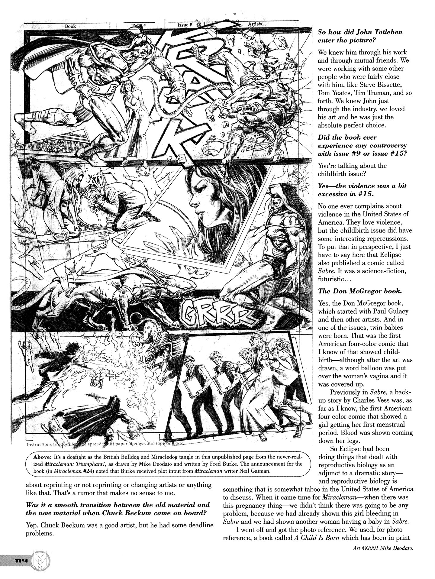Read online Kimota!: The Miracleman Companion comic -  Issue # Full - 115