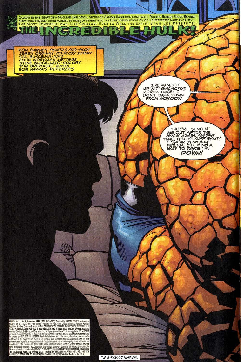 Read online Hulk (1999) comic -  Issue #9 - 6