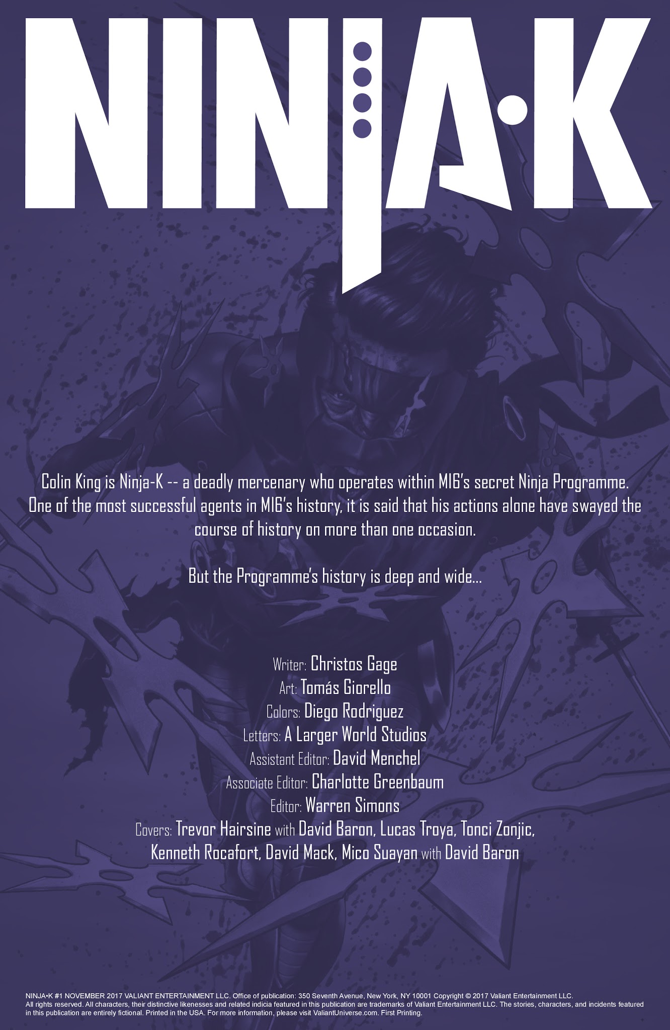 Read online Ninja-K comic -  Issue #1 - 2