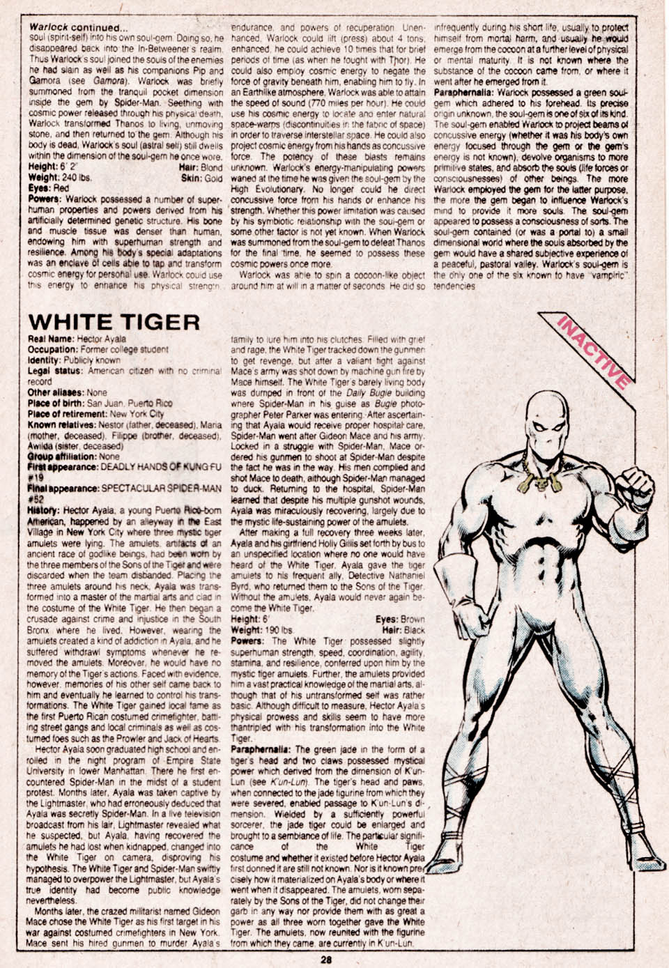Read online The Official Handbook of the Marvel Universe comic -  Issue #14 - 29