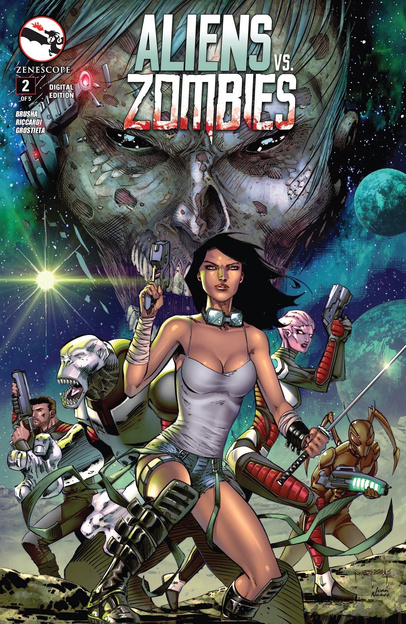 Read online Aliens vs. Zombies comic -  Issue #2 - 1