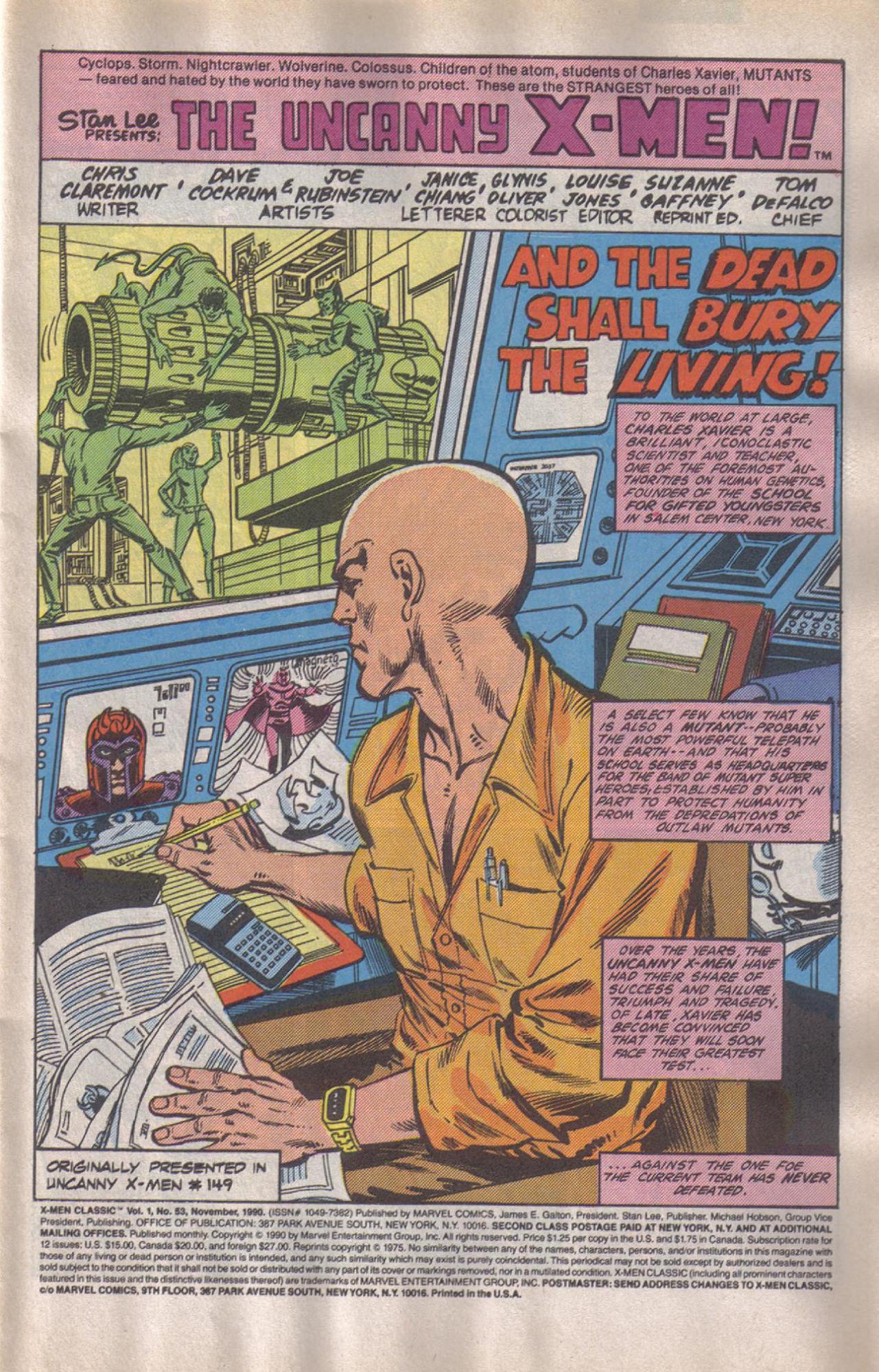 Read online X-Men Classic comic -  Issue #53 - 2