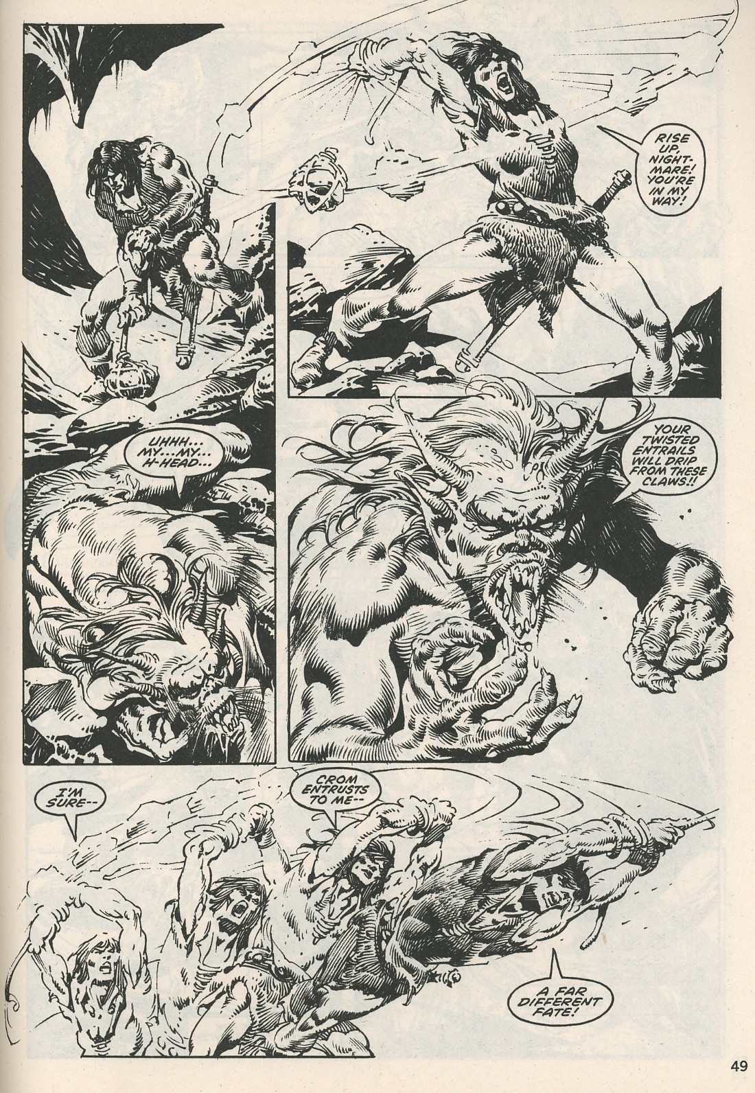 Read online The Savage Sword Of Conan comic -  Issue #114 - 49