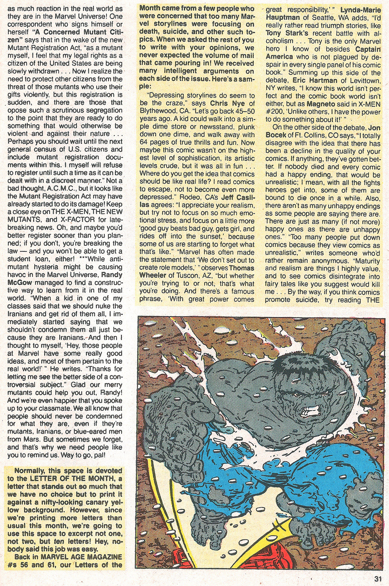 Read online Marvel Age comic -  Issue #63 - 32