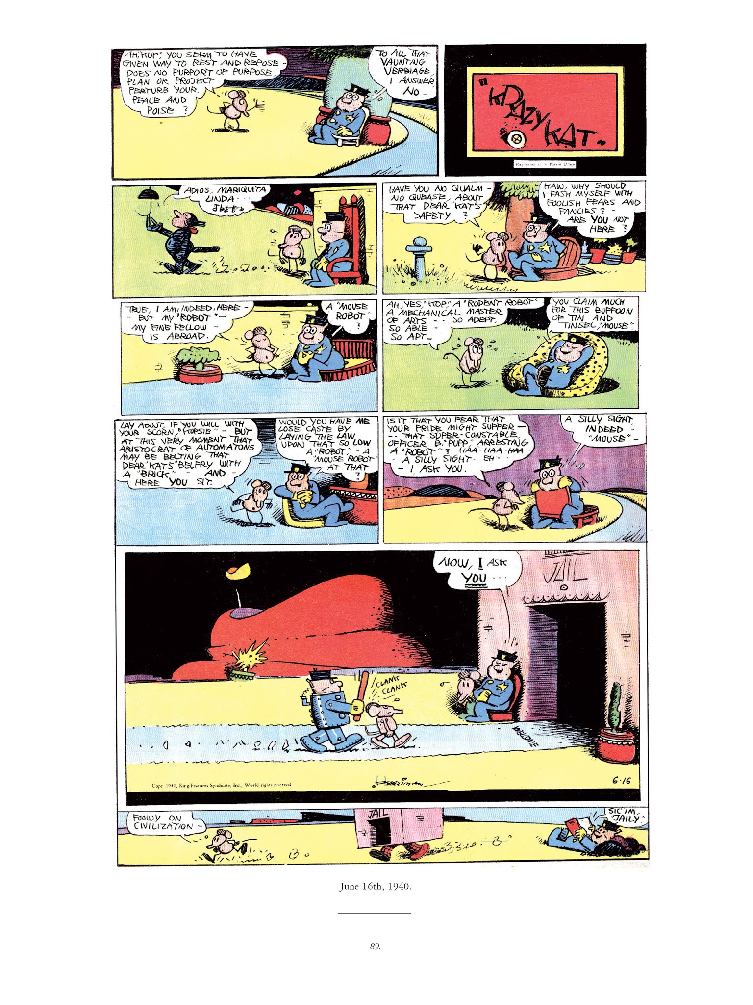 Read online Krazy & Ignatz comic -  Issue # TPB 11 - 89