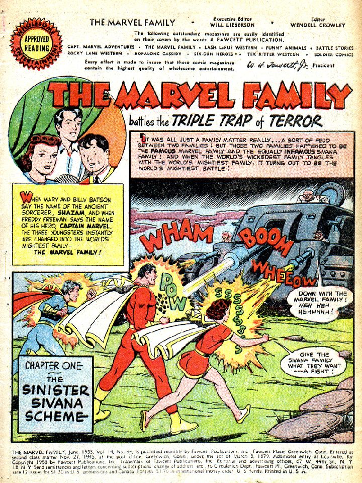 Read online The Marvel Family comic -  Issue #84 - 3