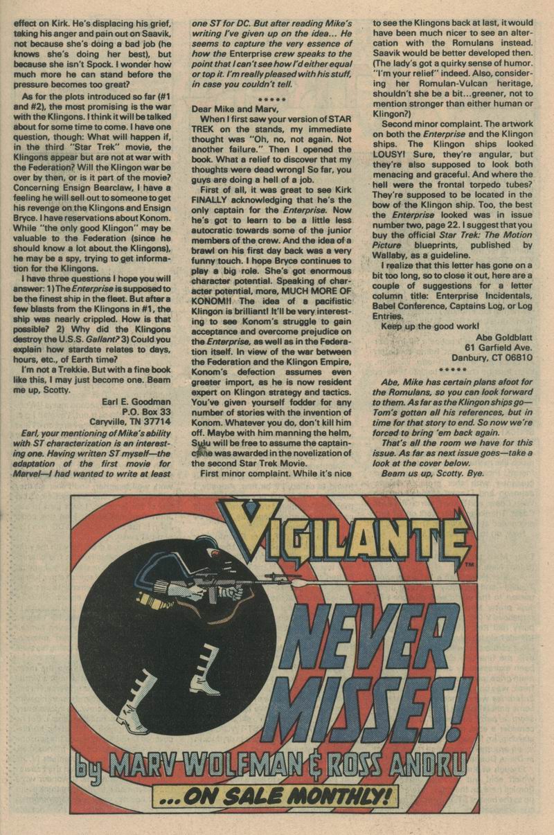 Read online Star Trek (1984) comic -  Issue #5 - 26
