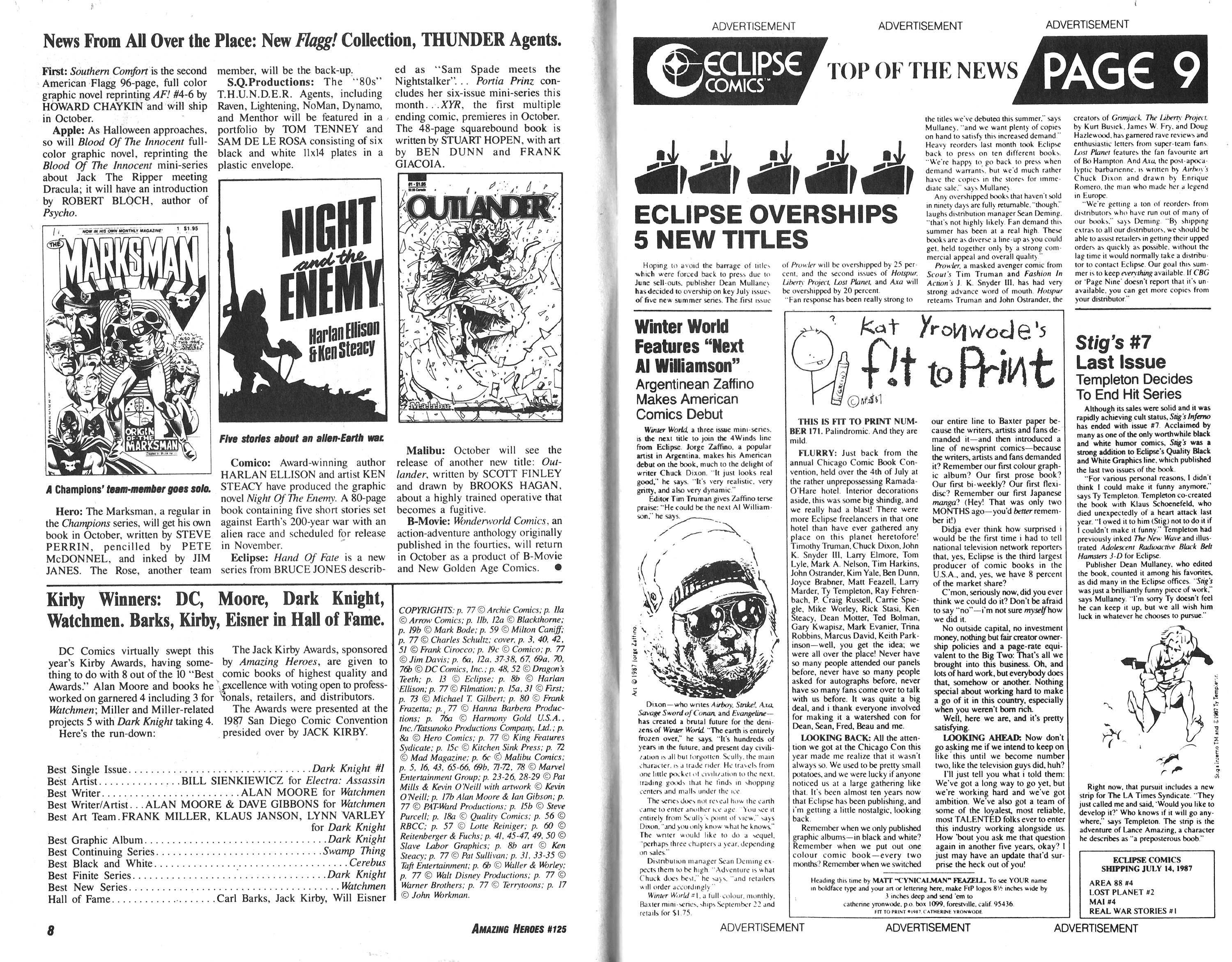 Read online Amazing Heroes comic -  Issue #125 - 5