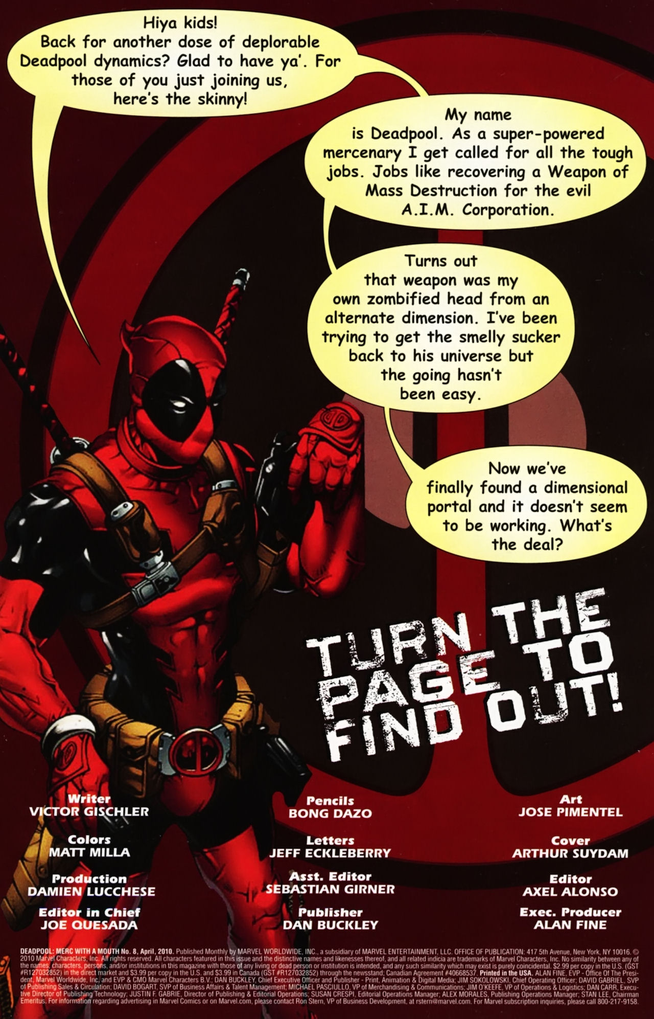 Read online Deadpool: Merc With a Mouth comic -  Issue #8 - 2