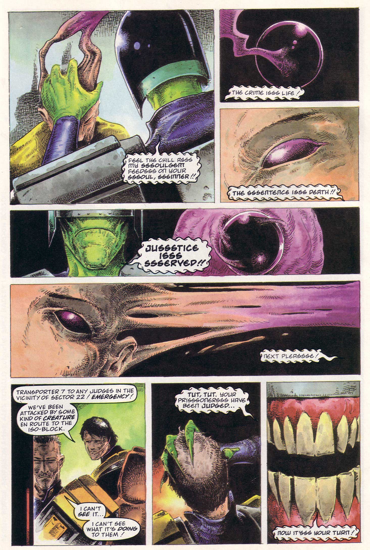 Read online Judge Dredd Lawman of the Future comic -  Issue #8 - 6