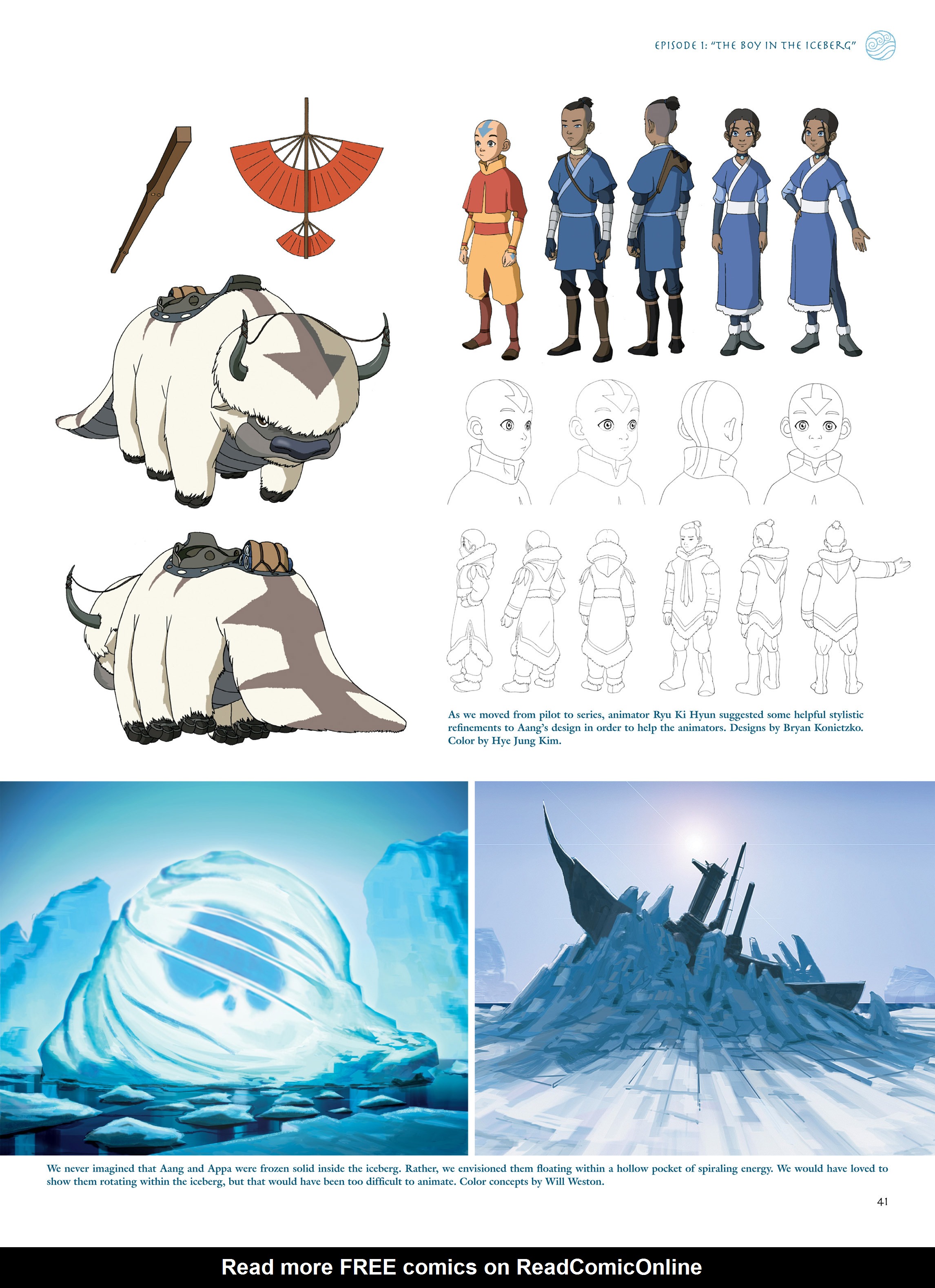 Read online Avatar: The Last Airbender - The Art of the Animated Series comic -  Issue # TPB (Part 1) - 42