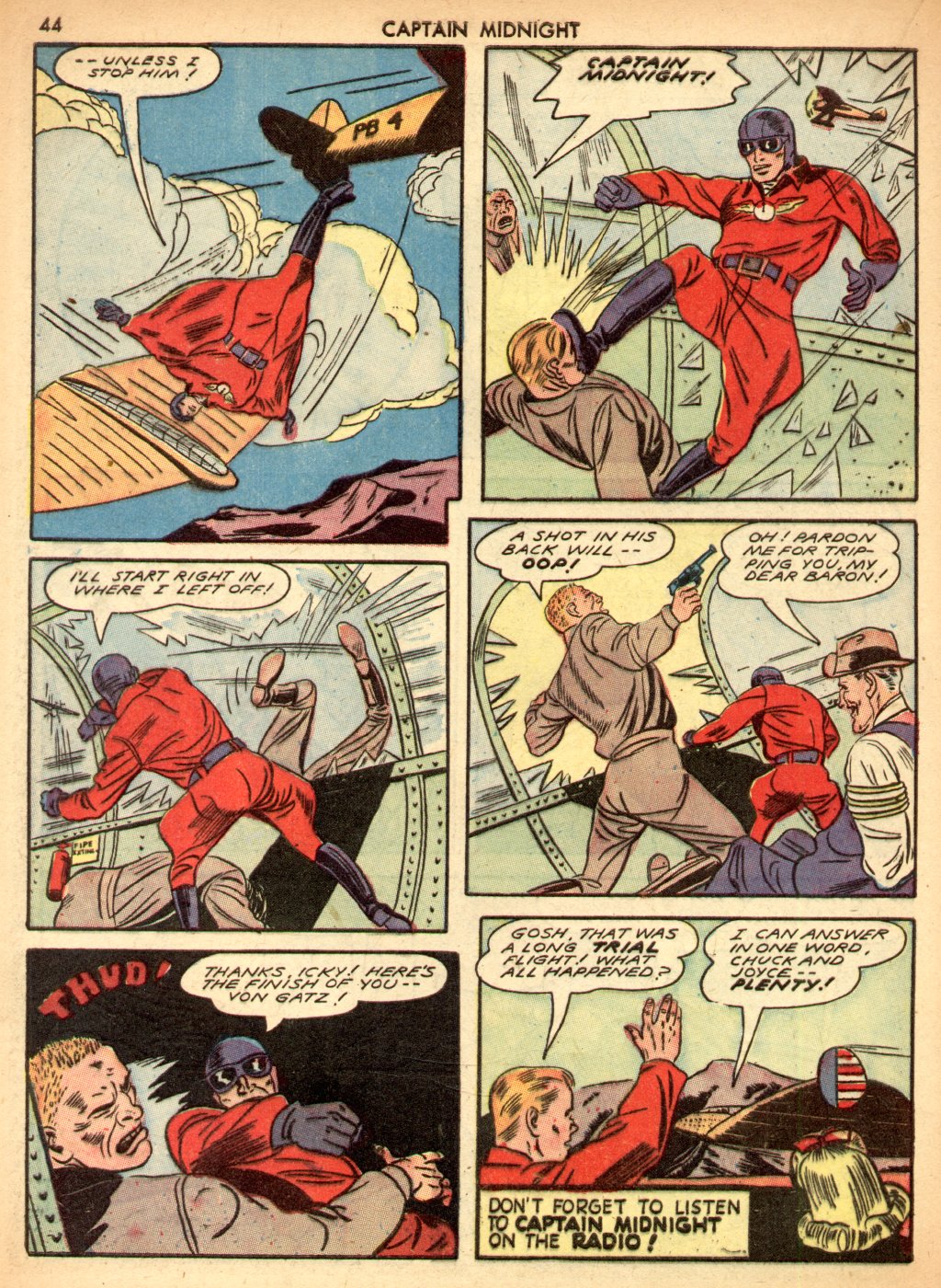 Read online Captain Midnight (1942) comic -  Issue #3 - 44