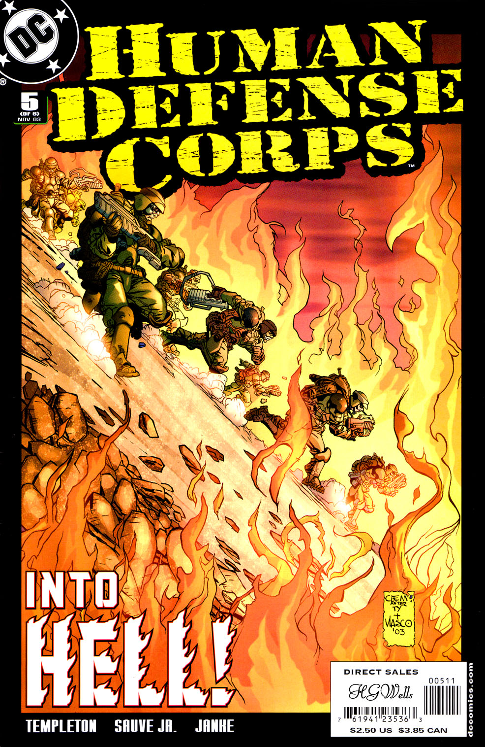 Read online Human Defense Corps comic -  Issue #5 - 1