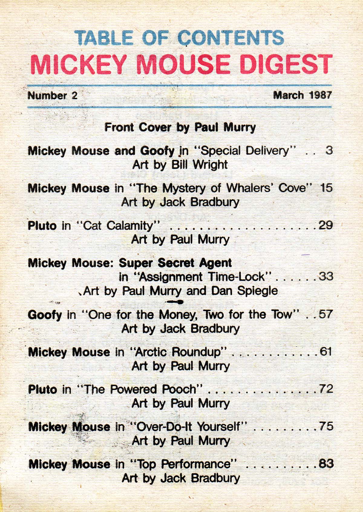 Read online Mickey Mouse Comics Digest comic -  Issue #2 - 2