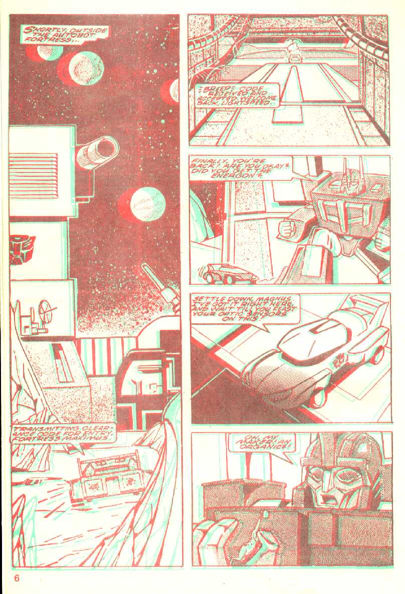 Read online The Transformers in 3-D comic -  Issue #1 - 7