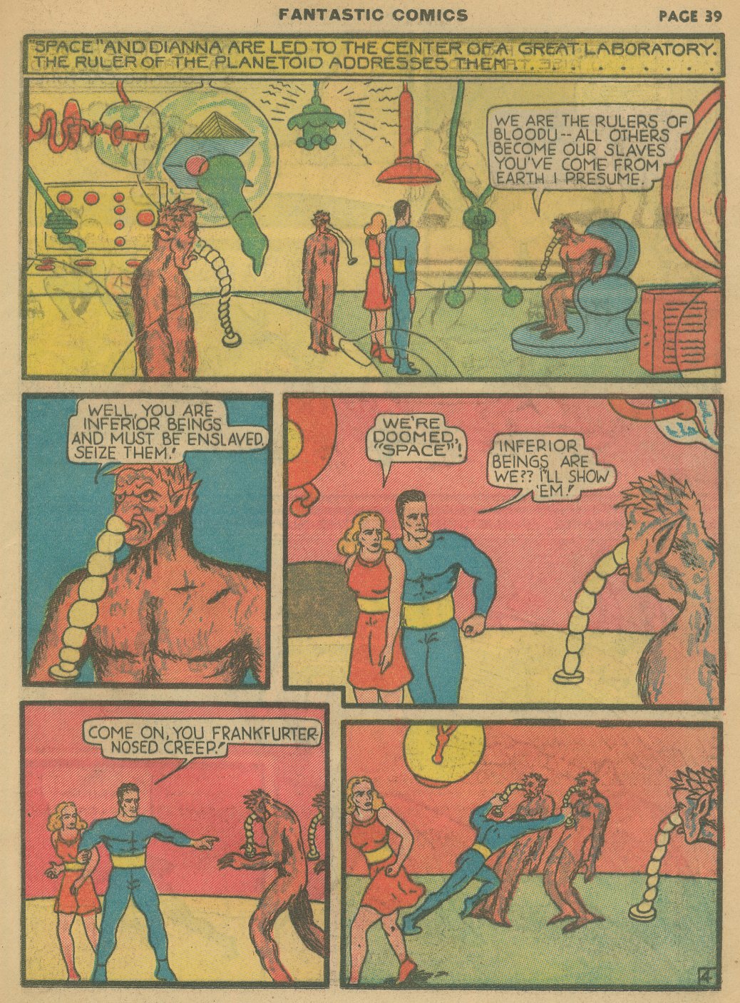 Read online Fantastic Comics comic -  Issue #8 - 41