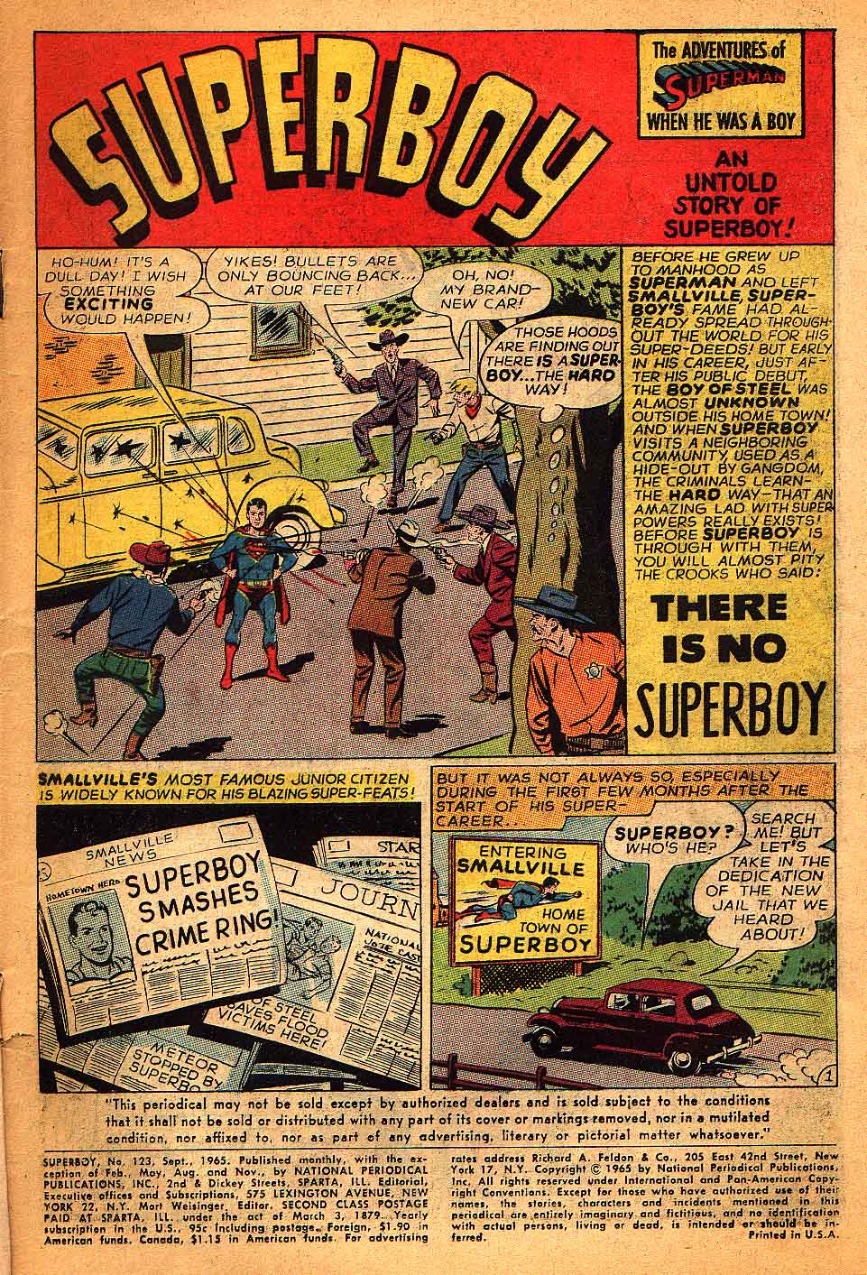Read online Superboy (1949) comic -  Issue #123 - 2