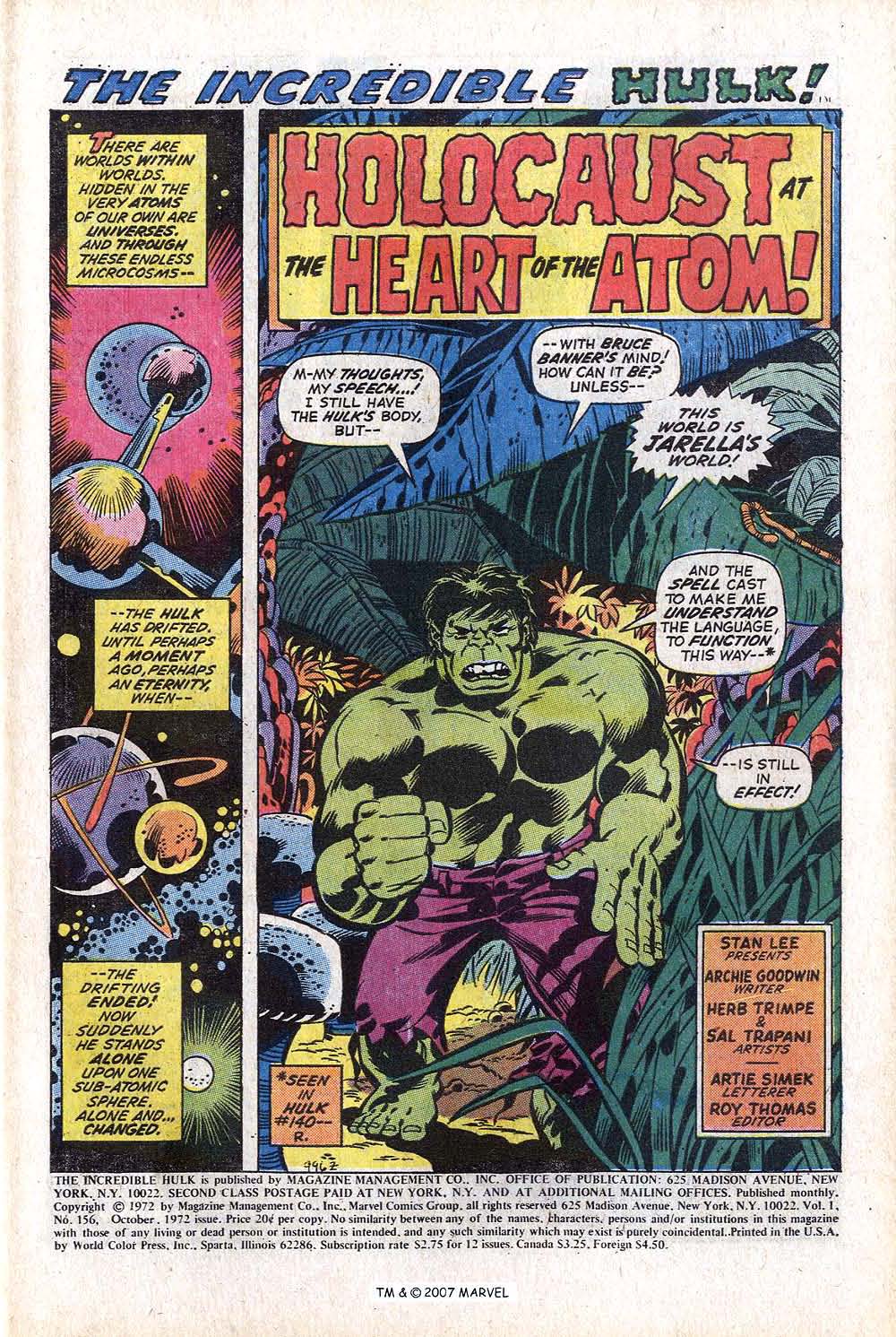 Read online The Incredible Hulk (1968) comic -  Issue #156 - 3