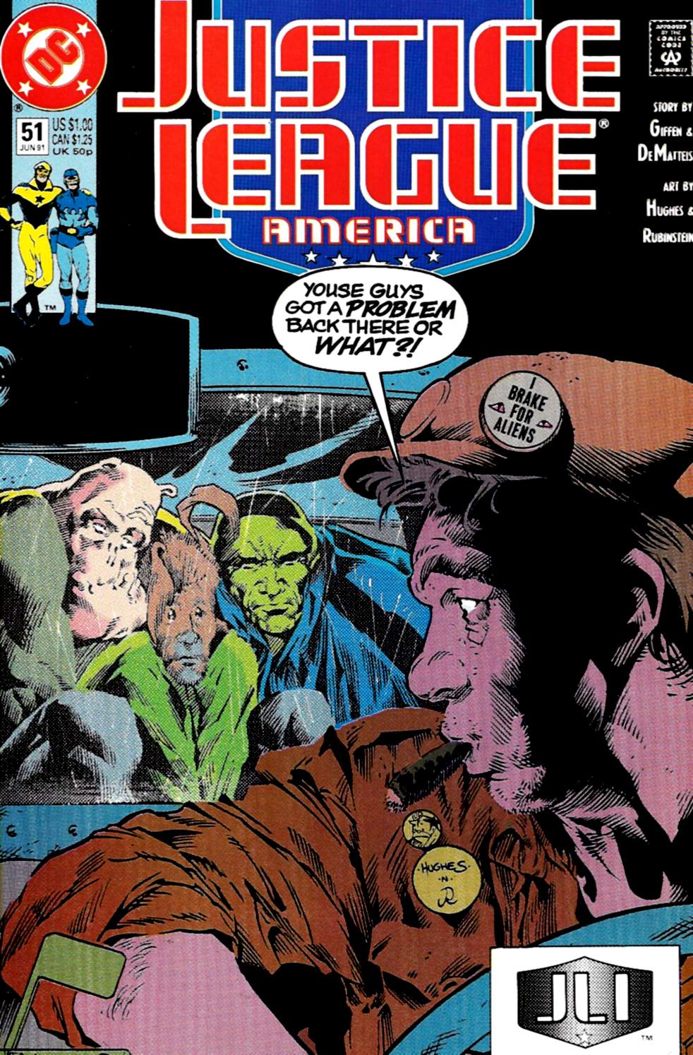 Read online Justice League America comic -  Issue #51 - 1