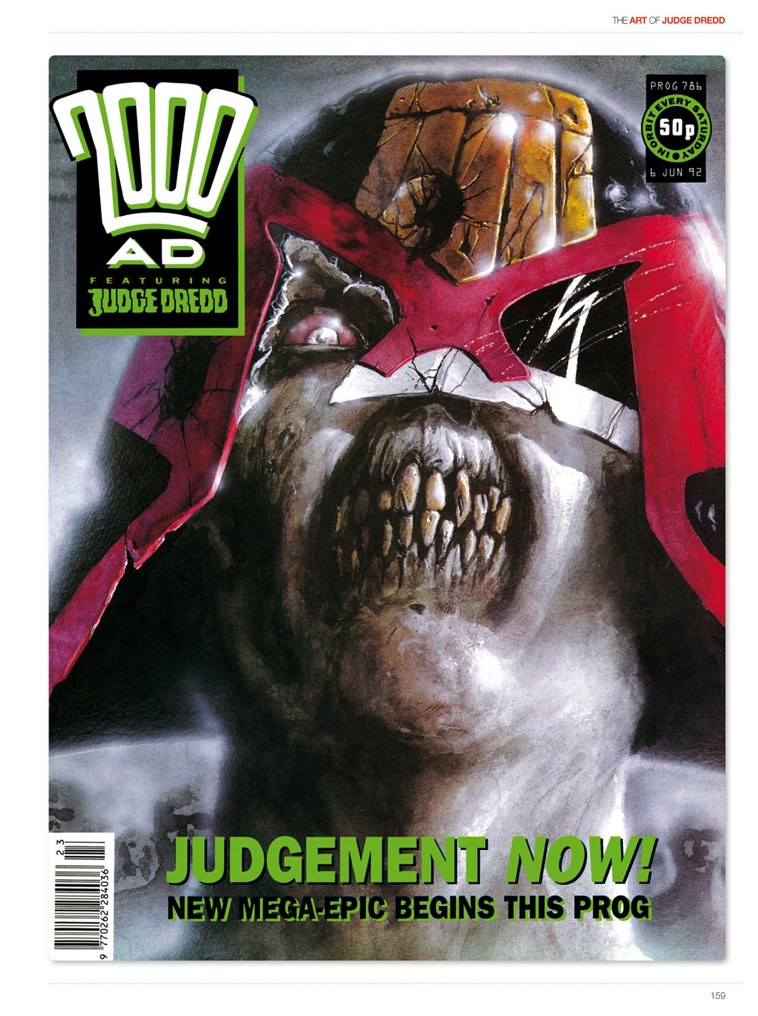 Read online The Art of Judge Dredd: Featuring 35 Years of Zarjaz Covers comic -  Issue # TPB (Part 2) - 68