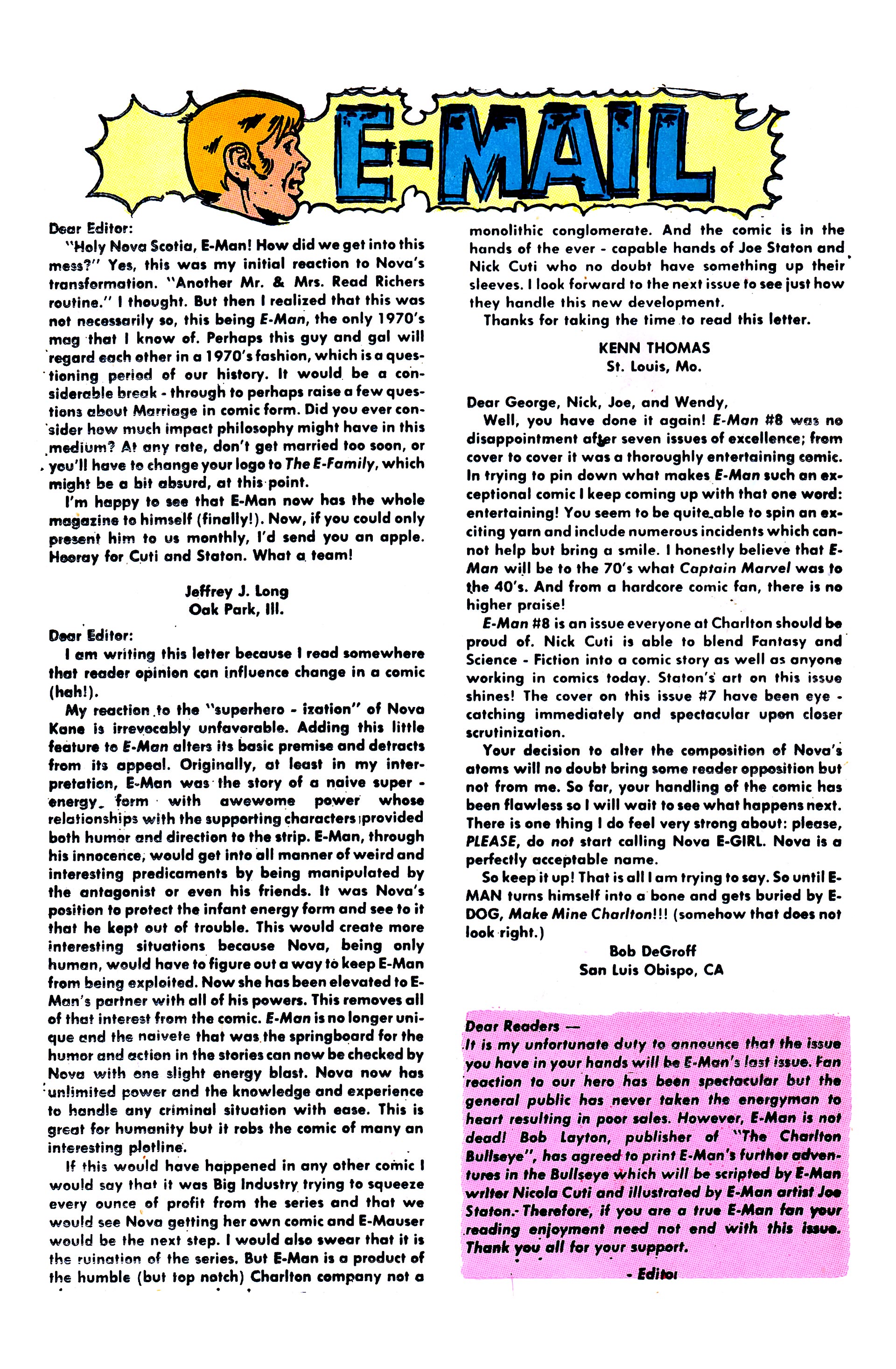 Read online E-Man (1973) comic -  Issue #10 - 24