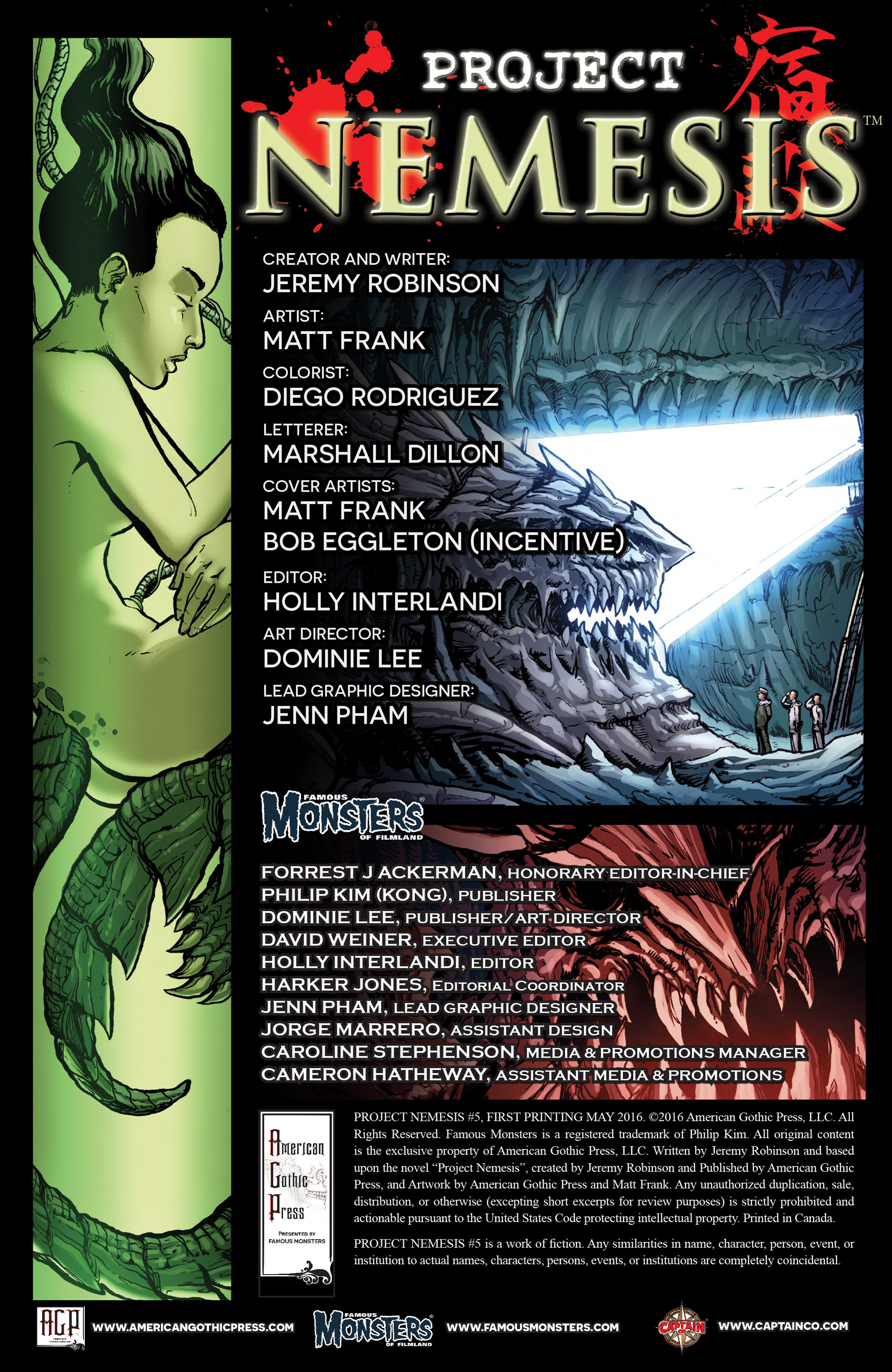 Read online Famous Monsters Presents: Project Nemesis comic -  Issue #5 - 2