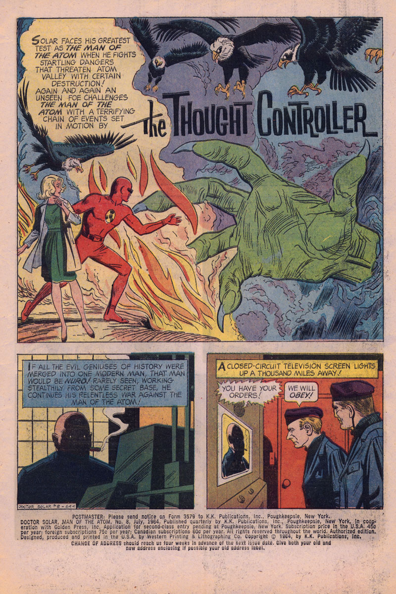 Doctor Solar, Man of the Atom (1962) Issue #8 #8 - English 3