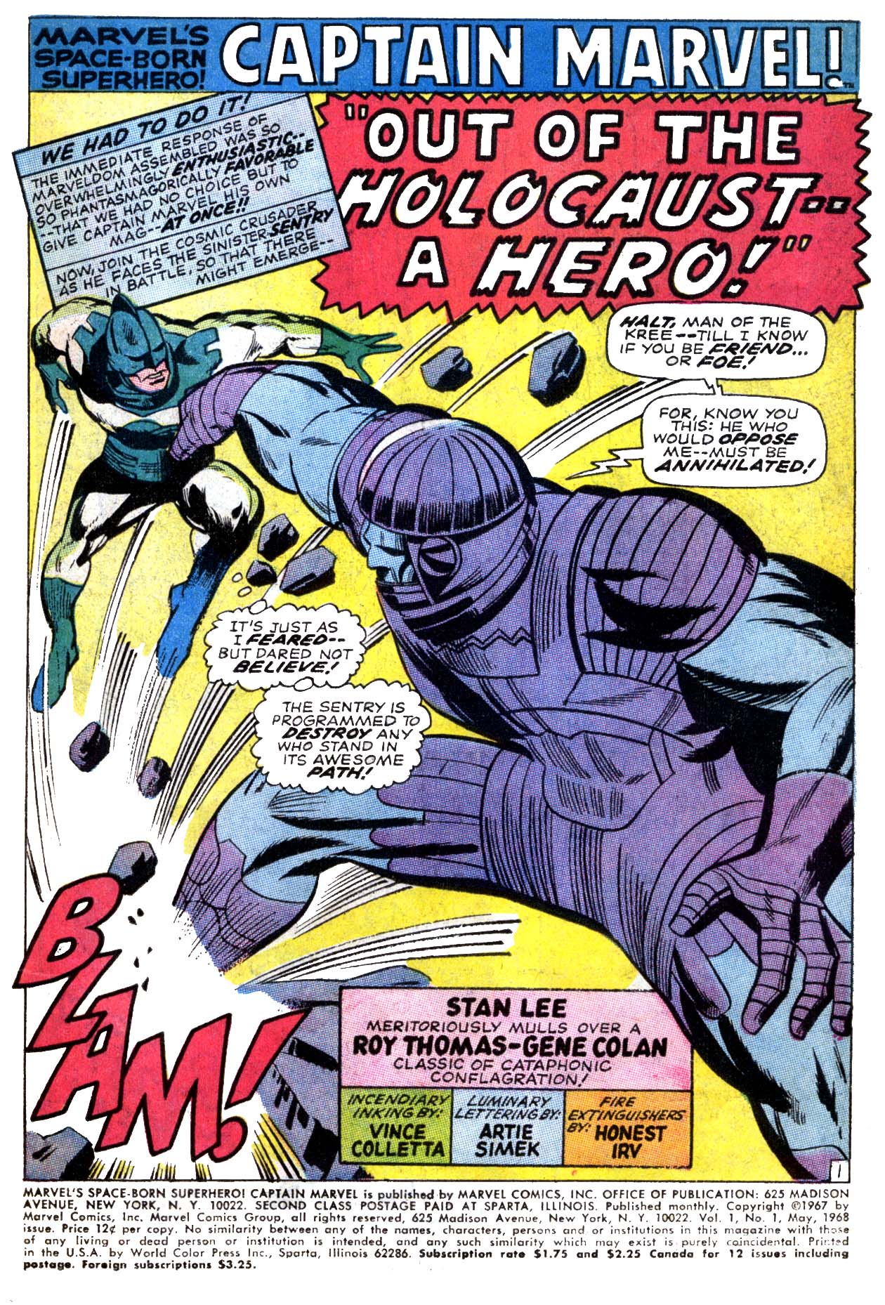Read online Captain Marvel (1968) comic -  Issue #1 - 2