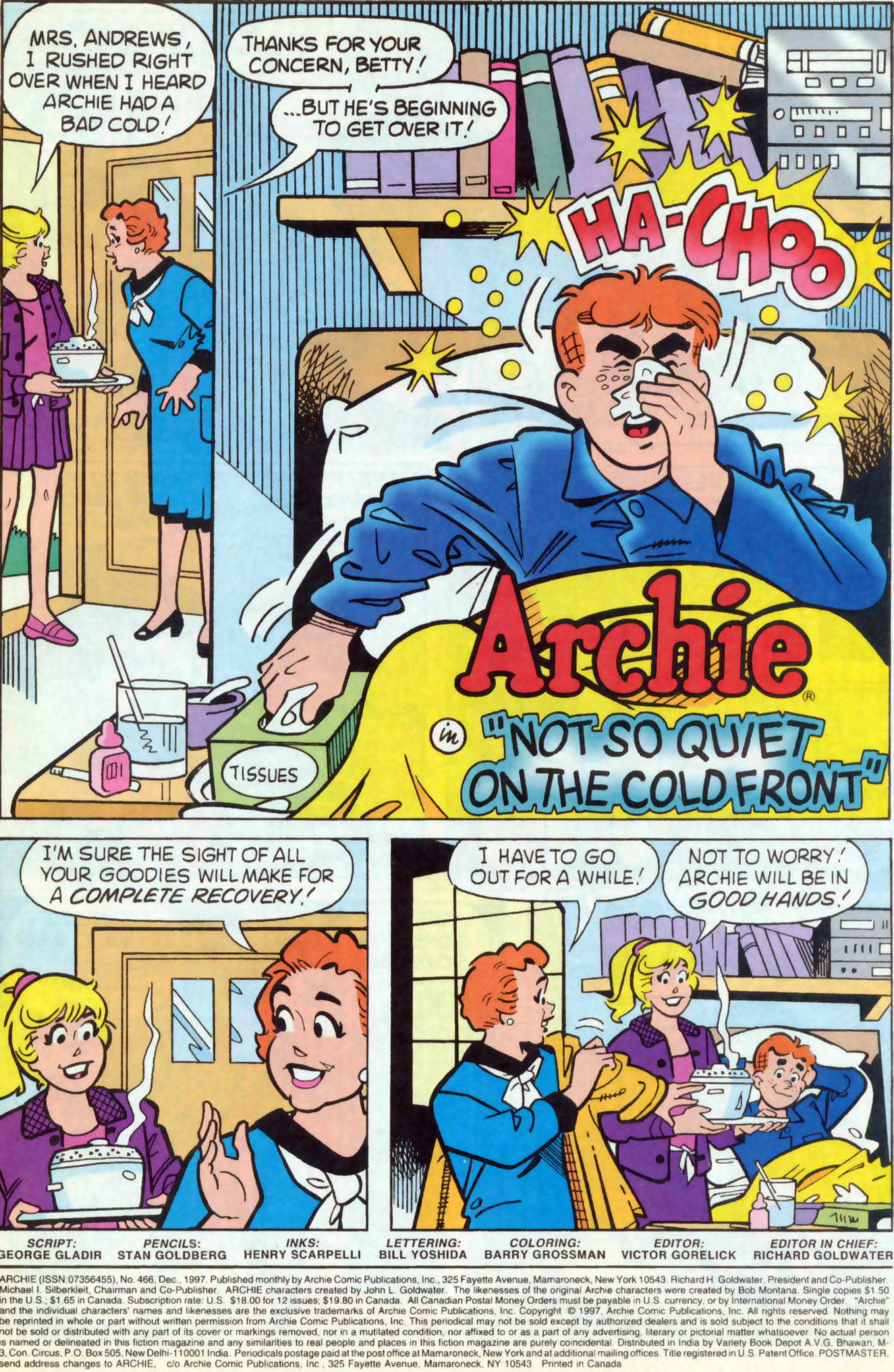 Read online Archie (1960) comic -  Issue #466 - 2