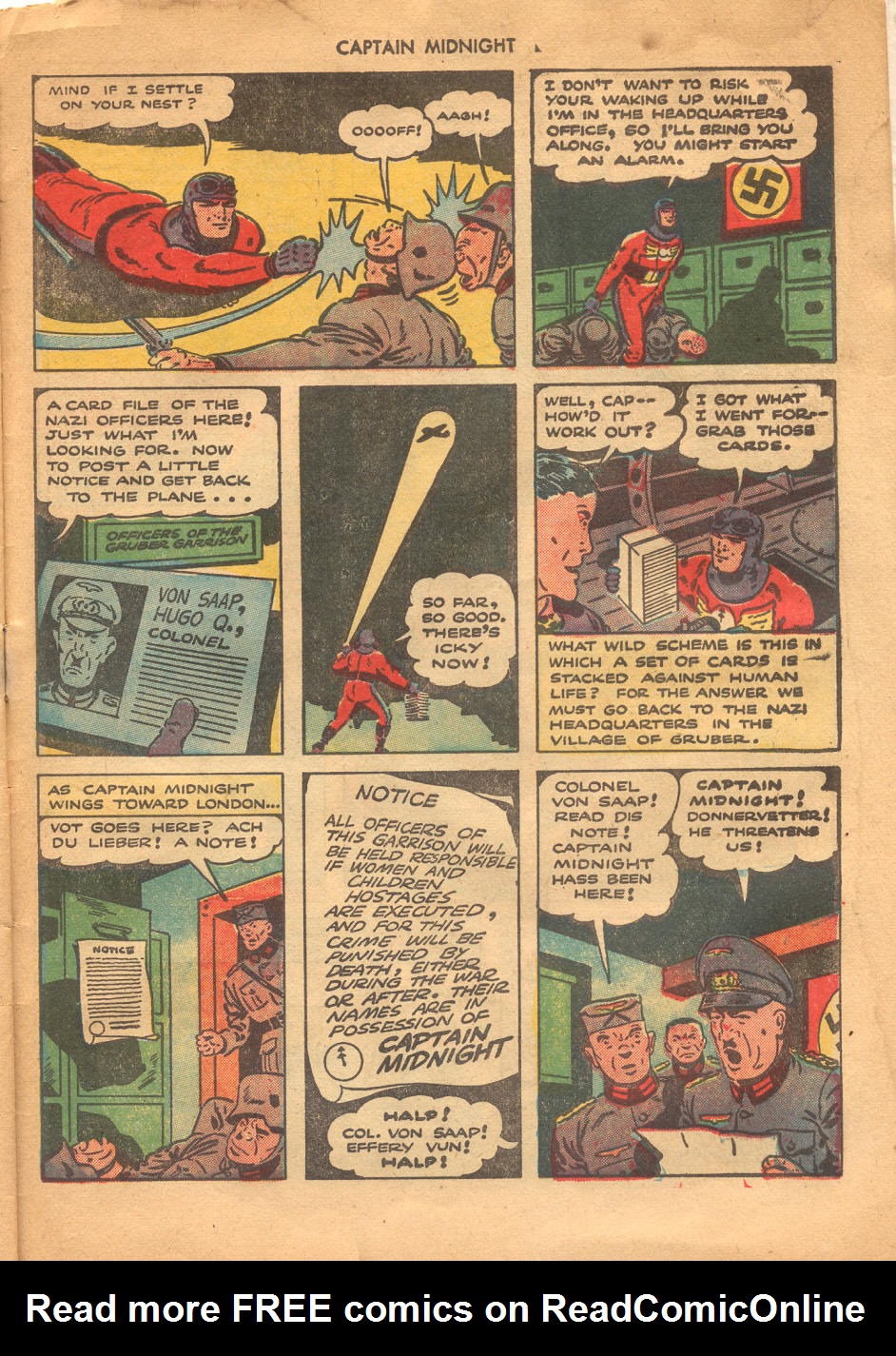 Read online Captain Midnight (1942) comic -  Issue #23 - 27