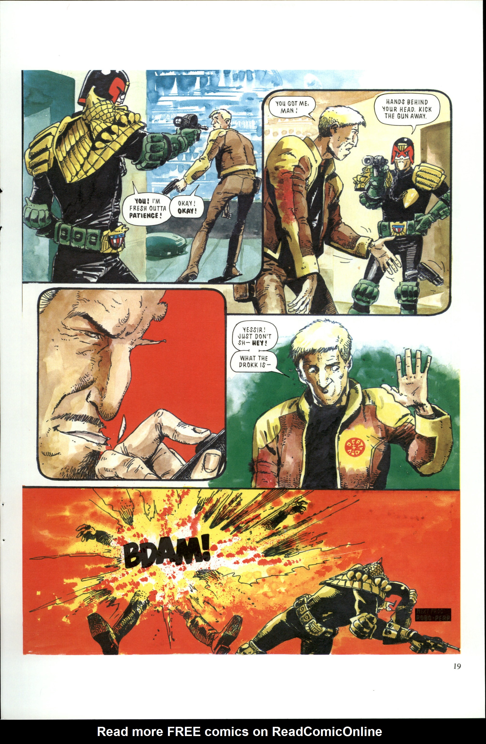 Read online Dredd Rules! comic -  Issue #19 - 21