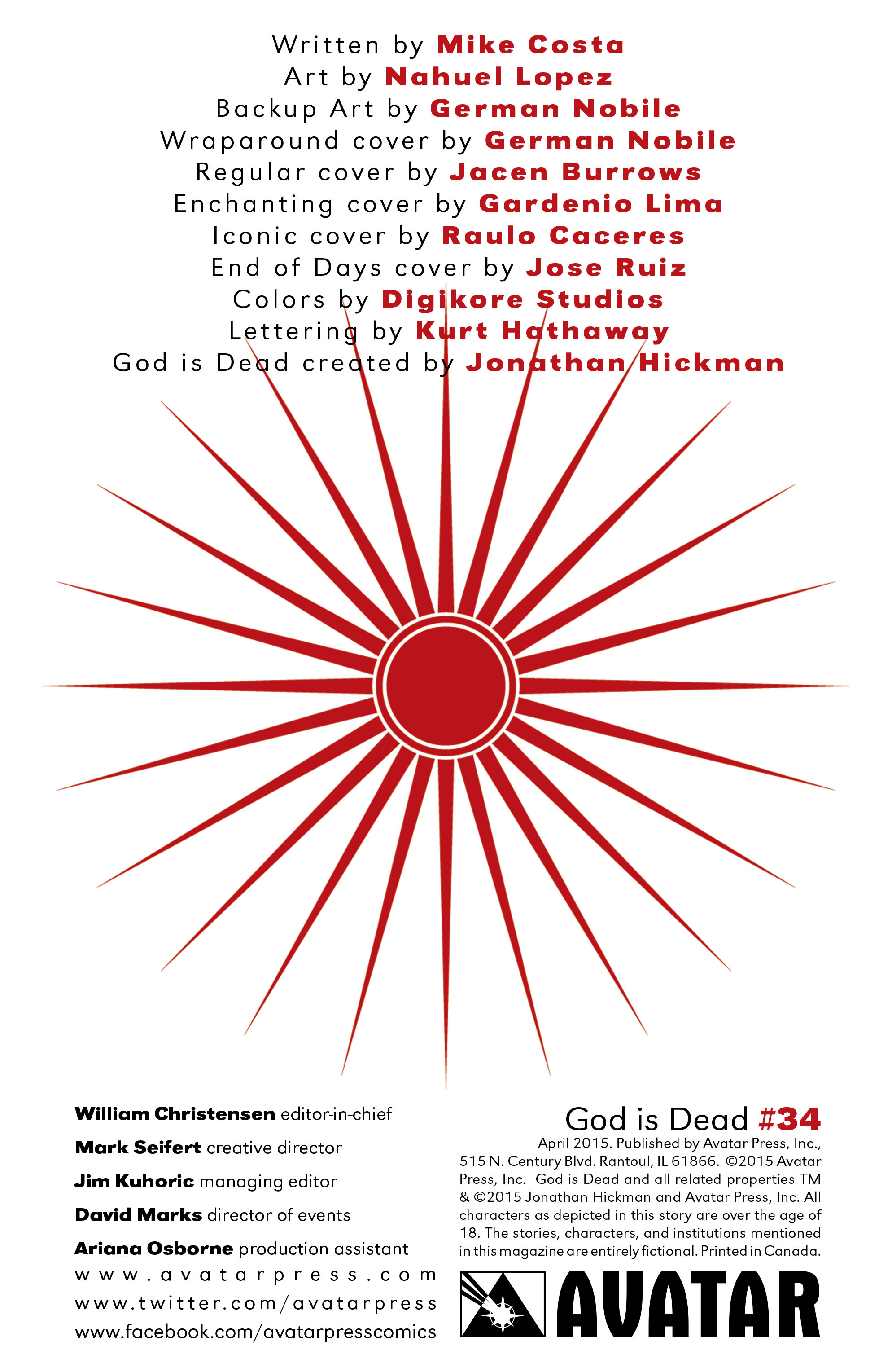 Read online God Is Dead comic -  Issue #34 - 2
