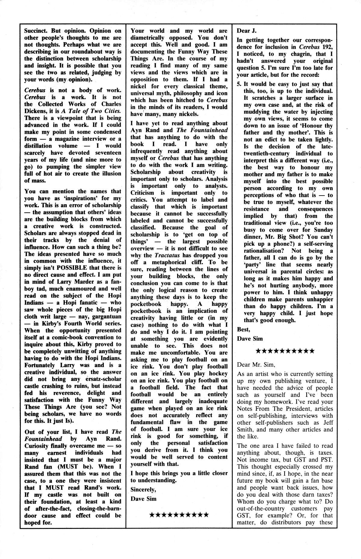 Cerebus Issue #192 #191 - English 36