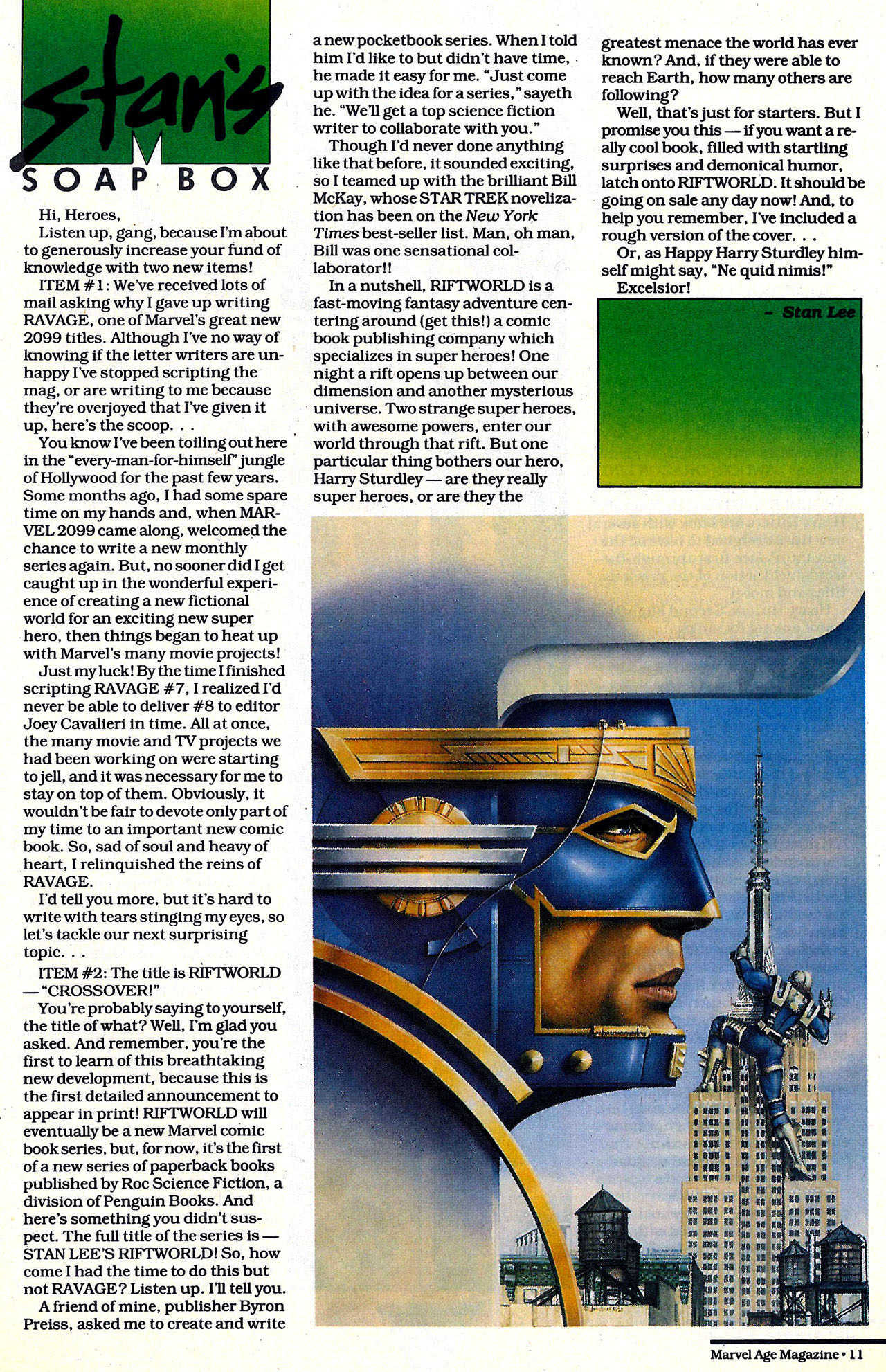 Read online Marvel Age comic -  Issue #129 - 12