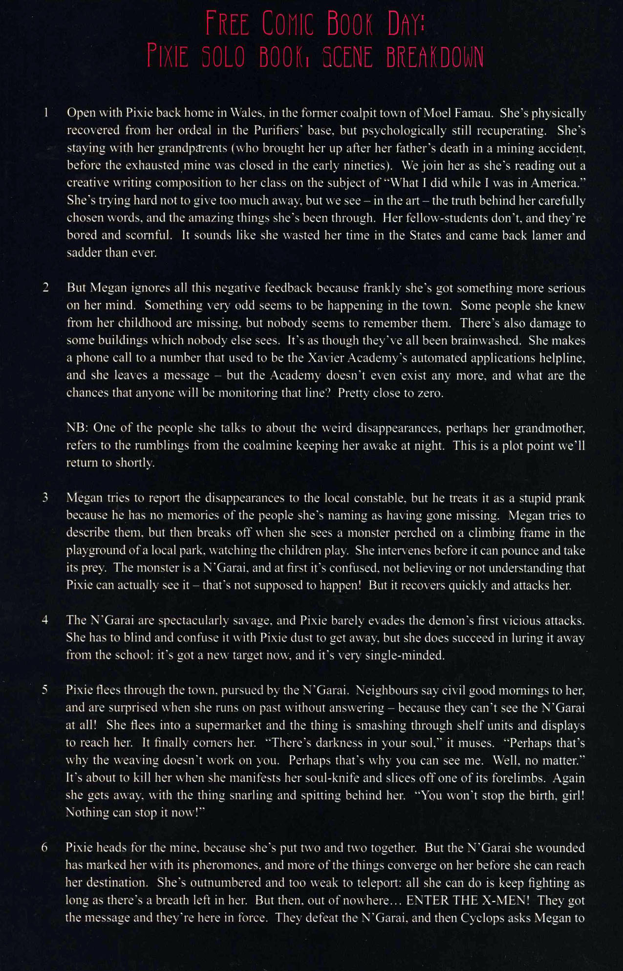 Read online X-Men Pixies and Demons comic -  Issue # Full - 25