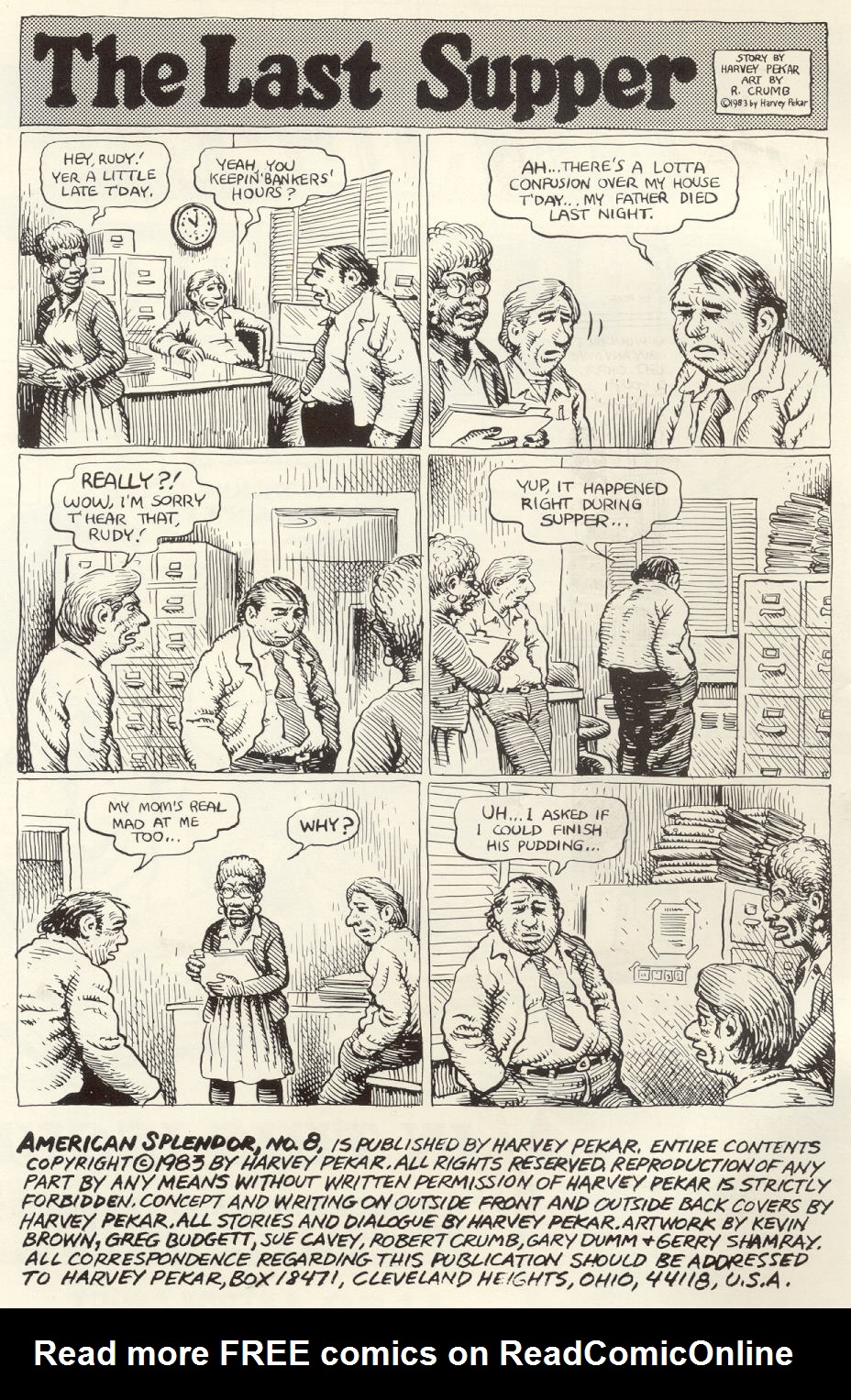 Read online American Splendor (1976) comic -  Issue #8 - 3