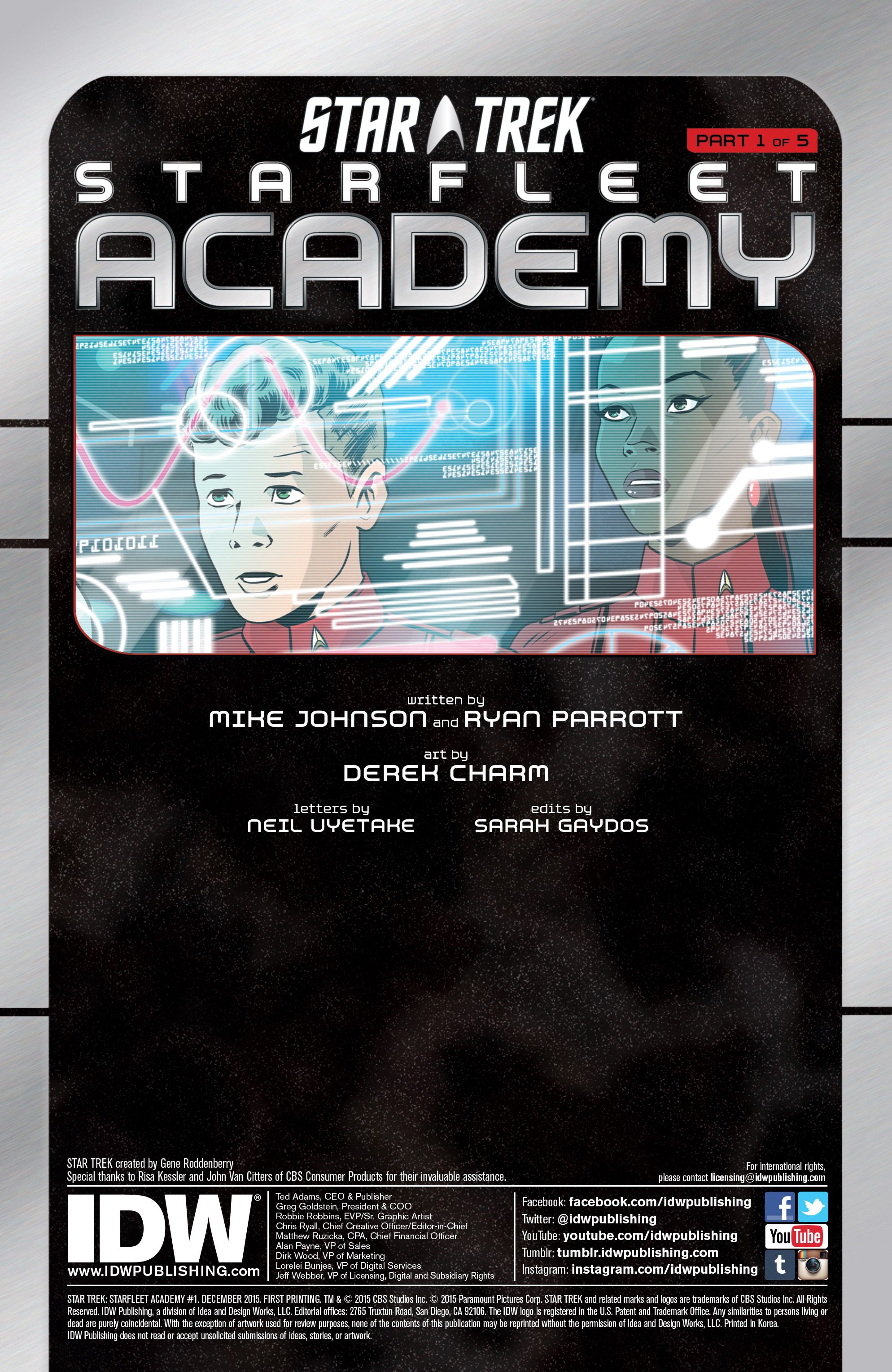 Read online Star Trek: Starfleet Academy (2015) comic -  Issue #1 - 2