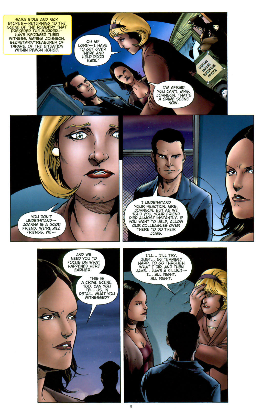 Read online CSI: Crime Scene Investigation: Demon House comic -  Issue #2 - 10