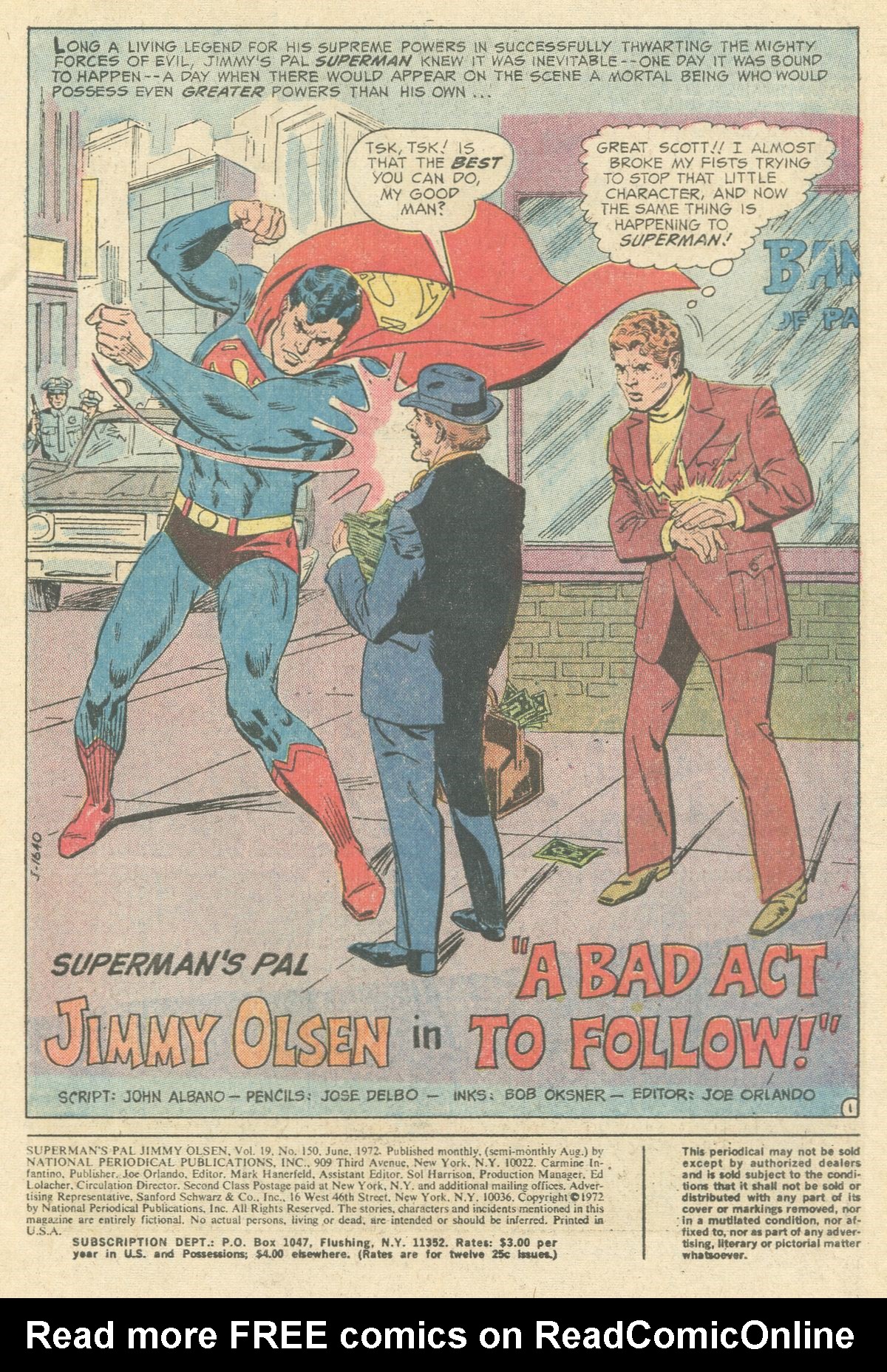 Read online Superman's Pal Jimmy Olsen comic -  Issue #150 - 3