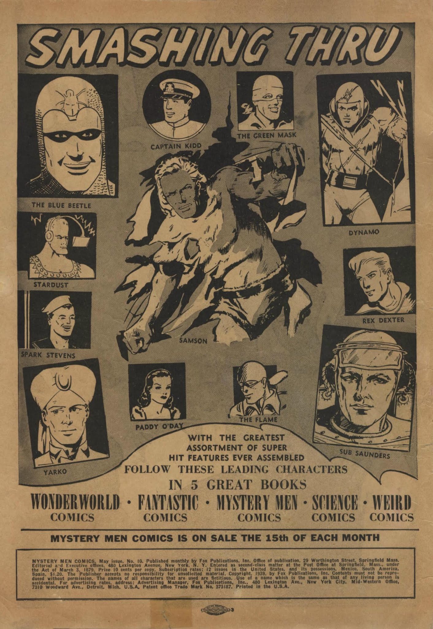 Read online Mystery Men Comics comic -  Issue #10 - 2