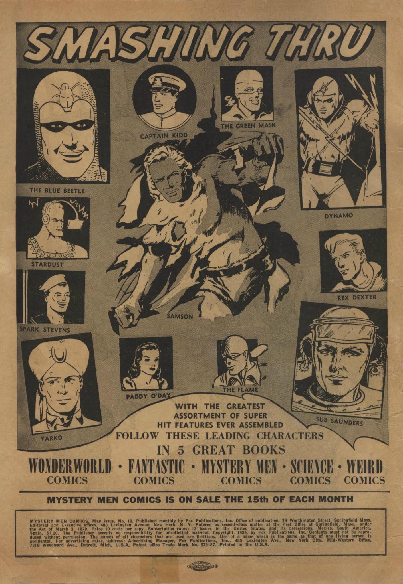 Read online Mystery Men Comics comic -  Issue #10 - 2