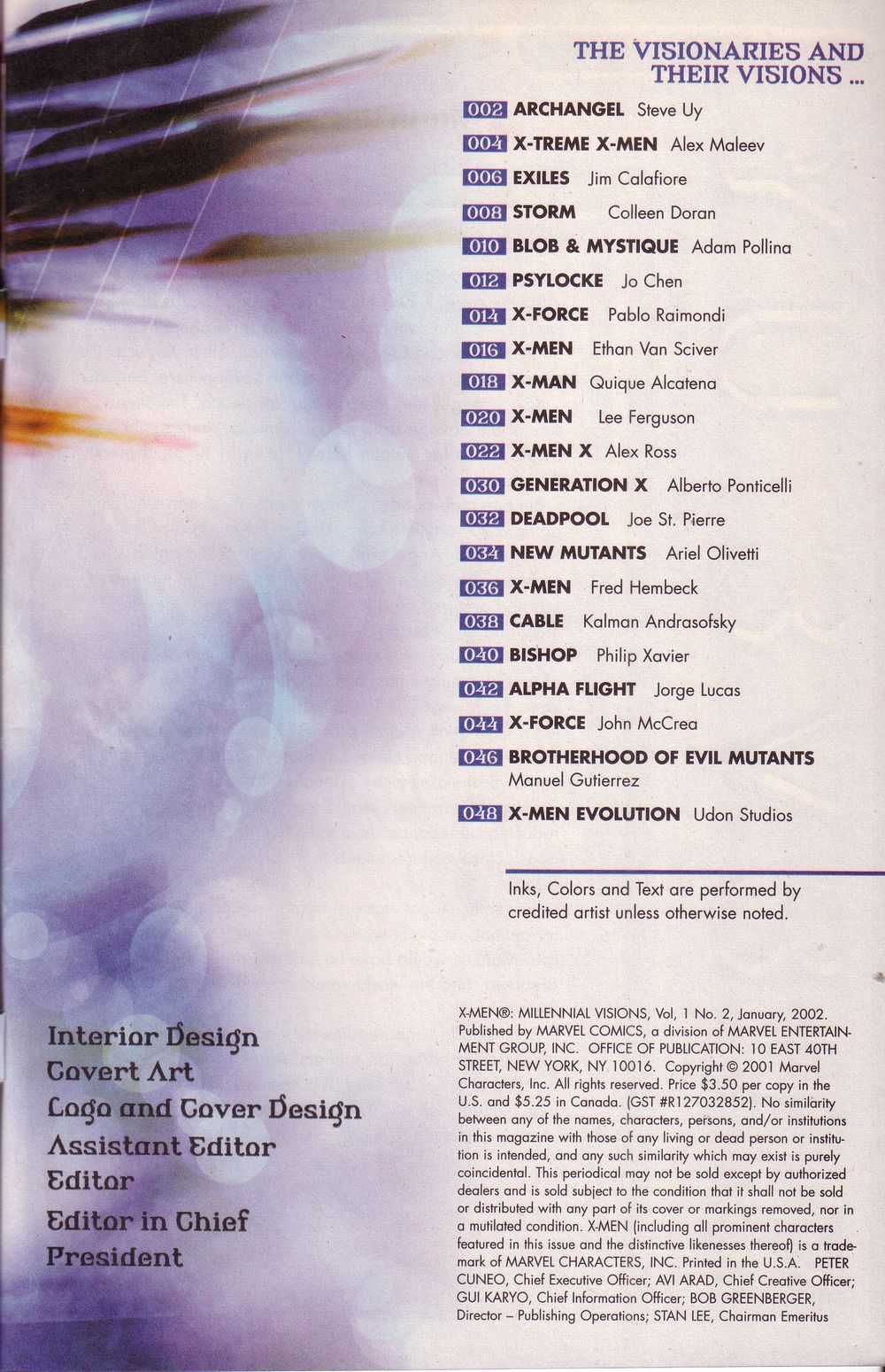 Read online X-Men: Millennial Visions comic -  Issue #2 - 3